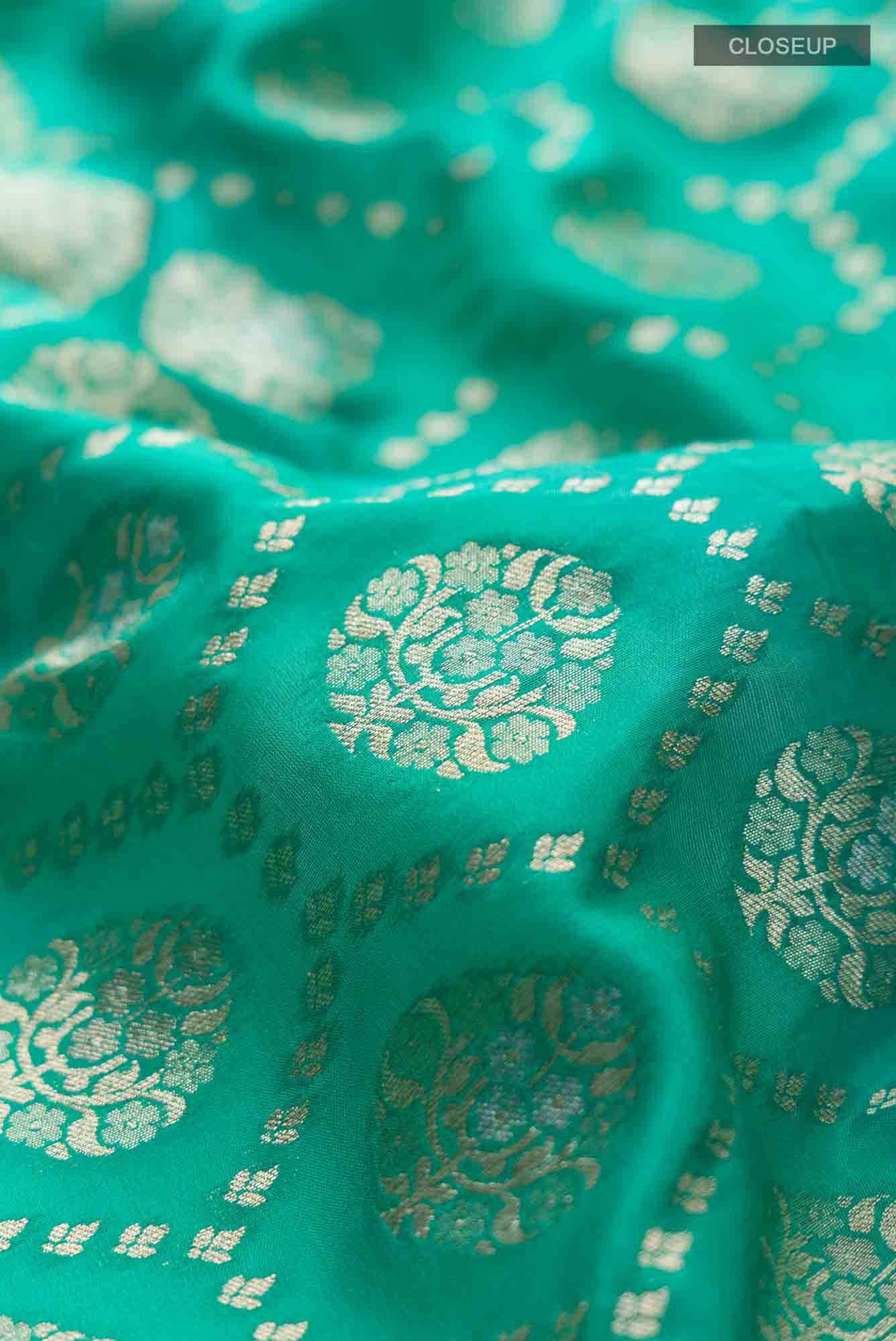 Green Banarasi Silk Saree