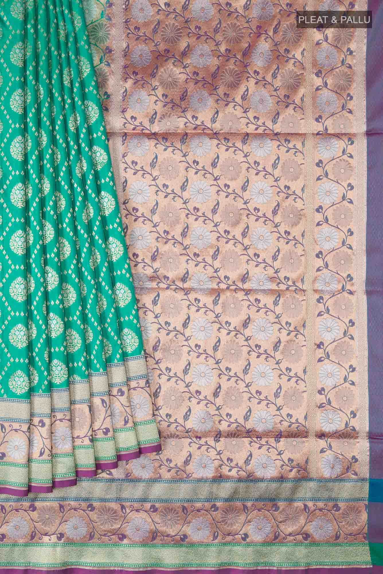 Green Banarasi Silk Saree