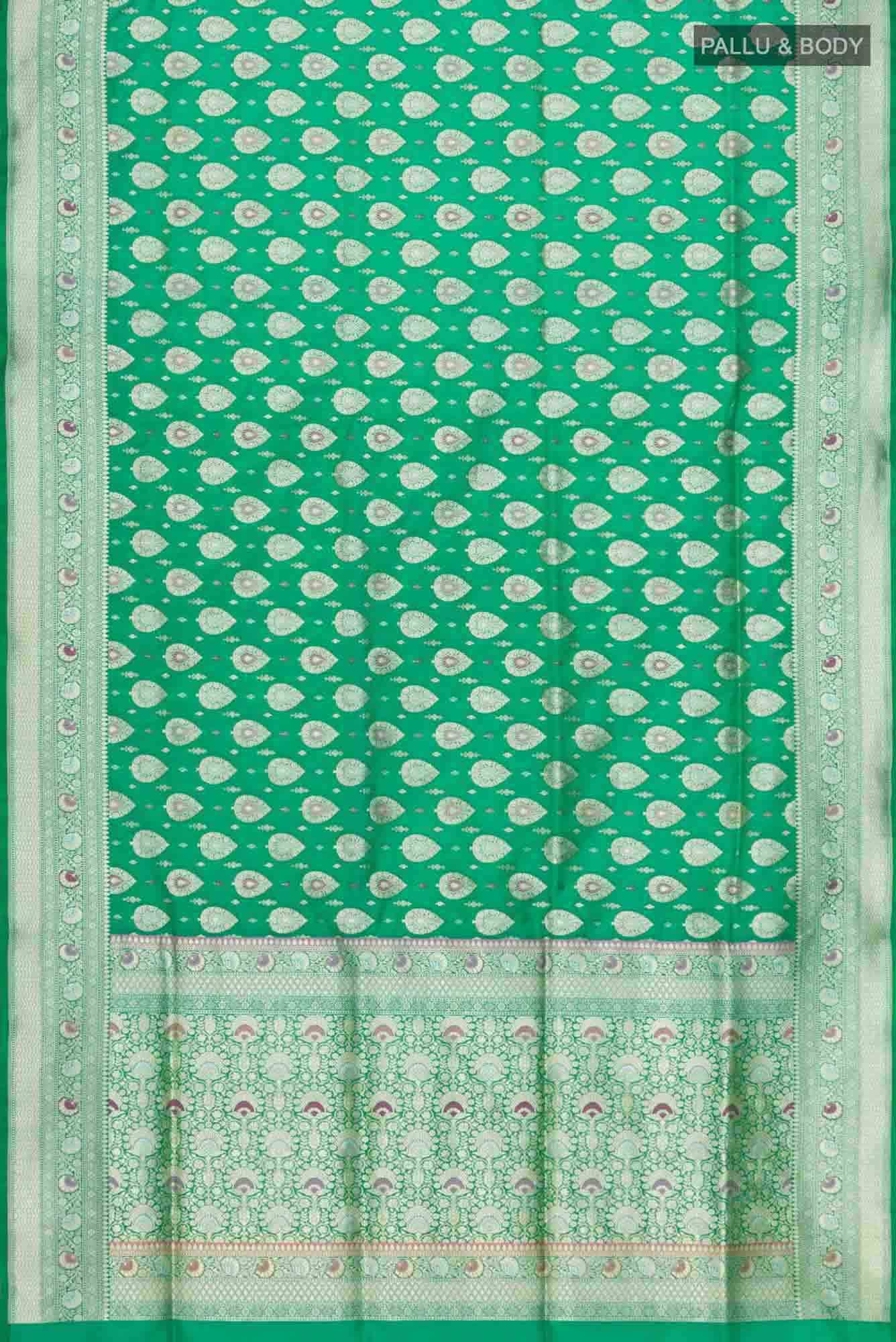 Green Banarasi Silk Saree