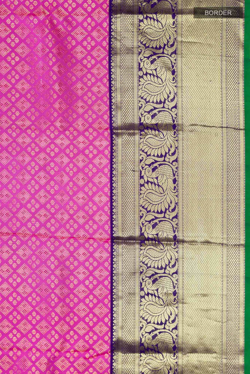 Pink Kanchipuram Silk Saree
