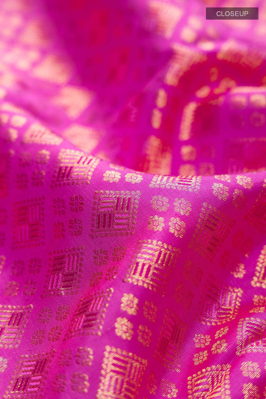 Pink Kanchipuram Silk Saree