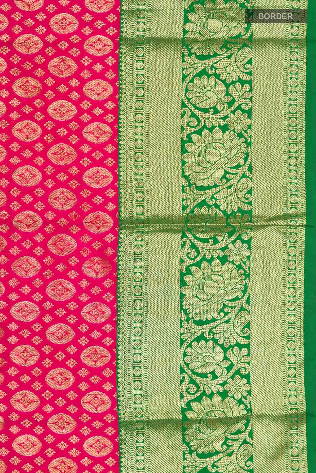 Pink Kanchipuram Silk Saree