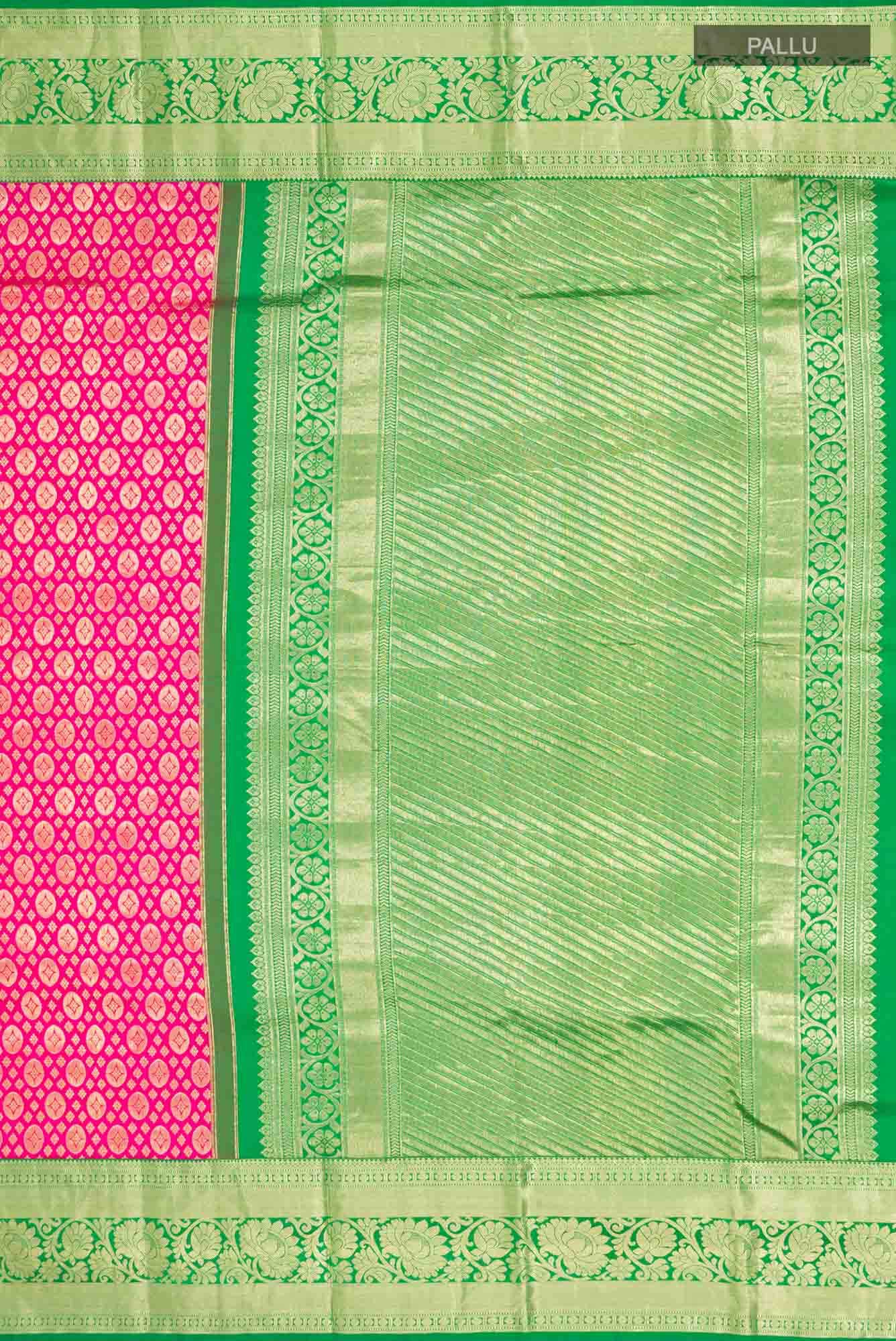 Pink Kanchipuram Silk Saree