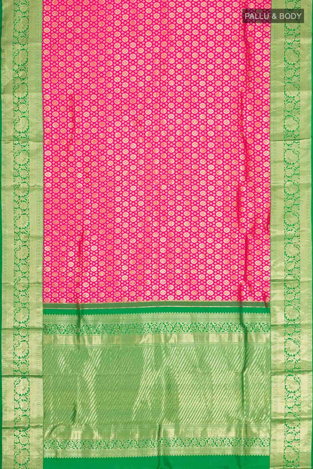 Pink Kanchipuram Silk Saree