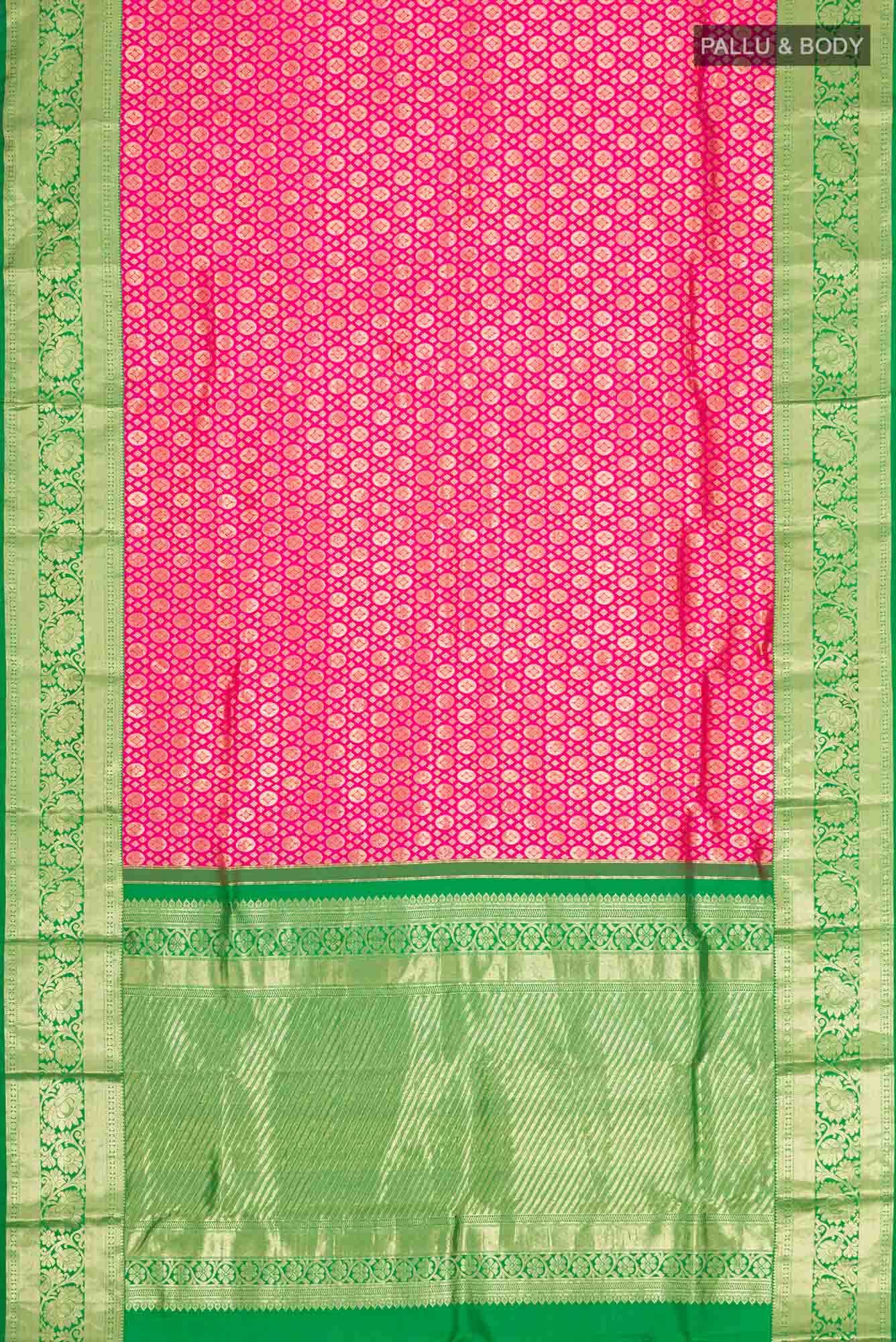 Pink Kanchipuram Silk Saree