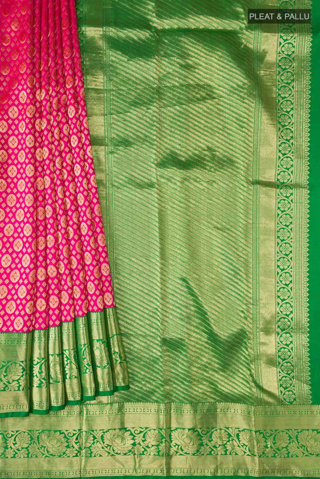 Pink Kanchipuram Silk Saree