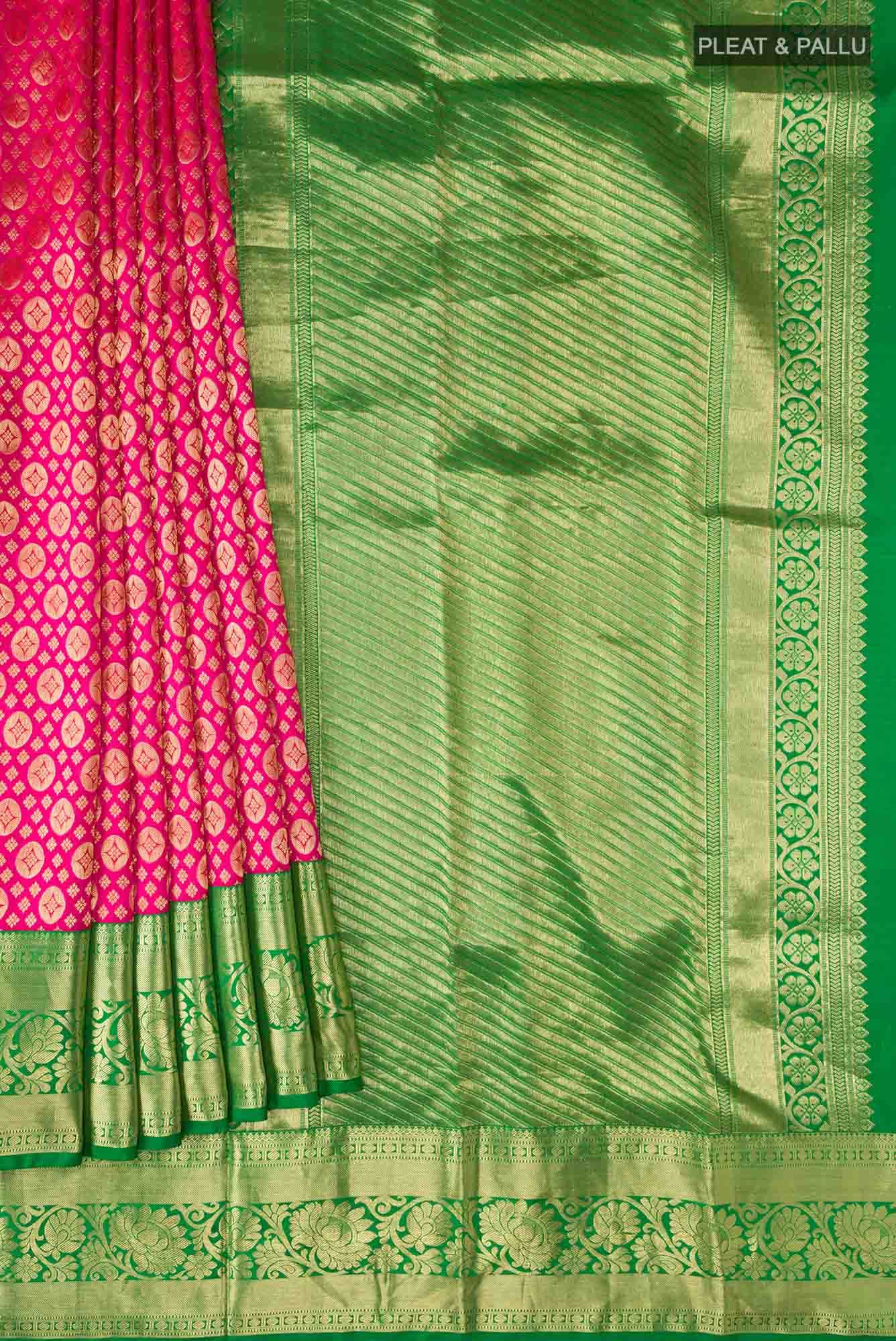 Pink Kanchipuram Silk Saree