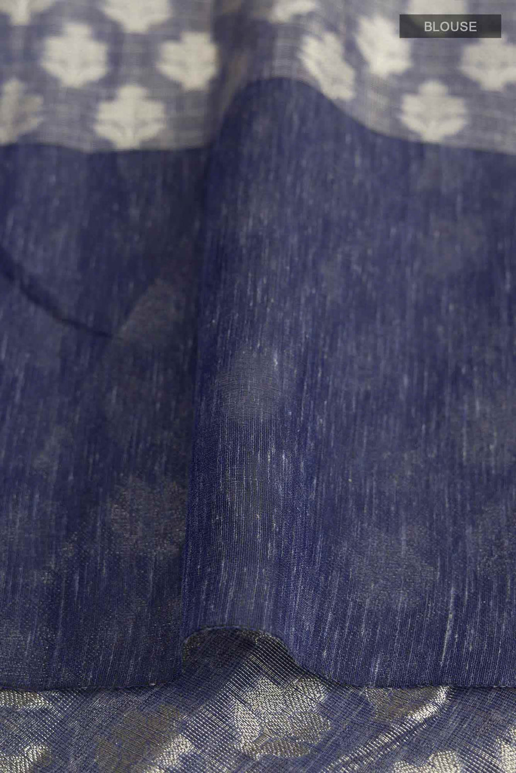 Blue Banarasi Silk Cotton Saree