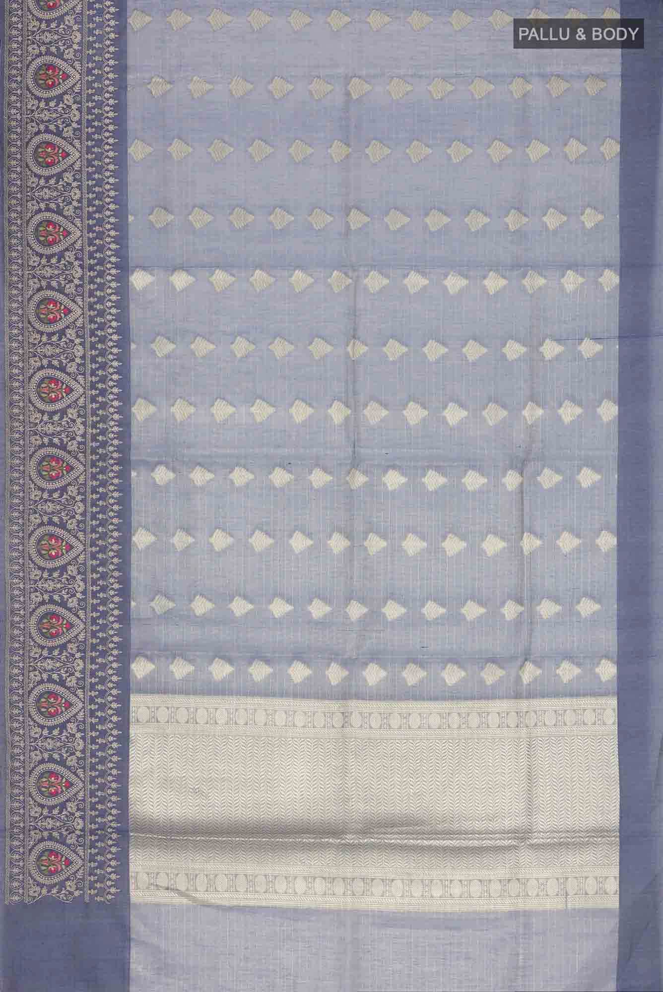 Blue Banarasi Silk Cotton Saree