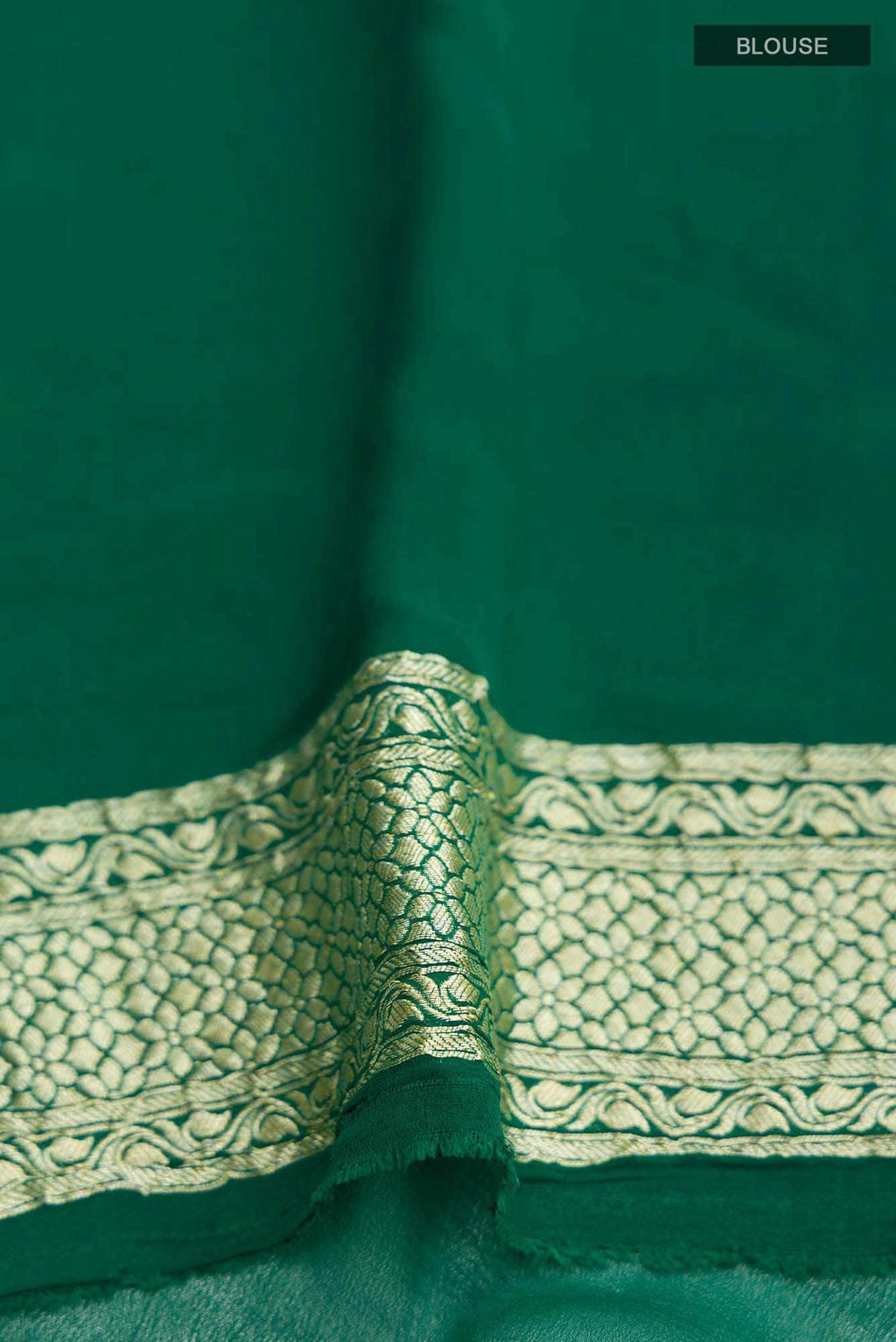 Green Banarasi Georgette Saree