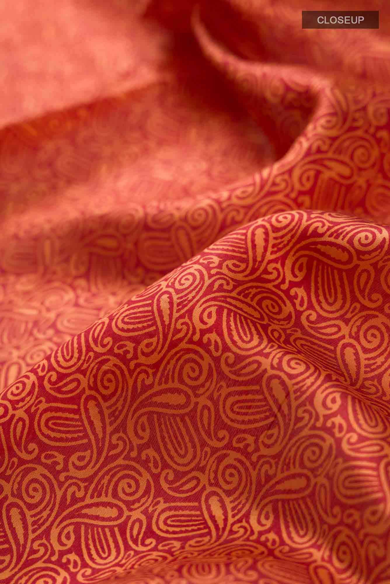 Red Bangalore Silk Saree