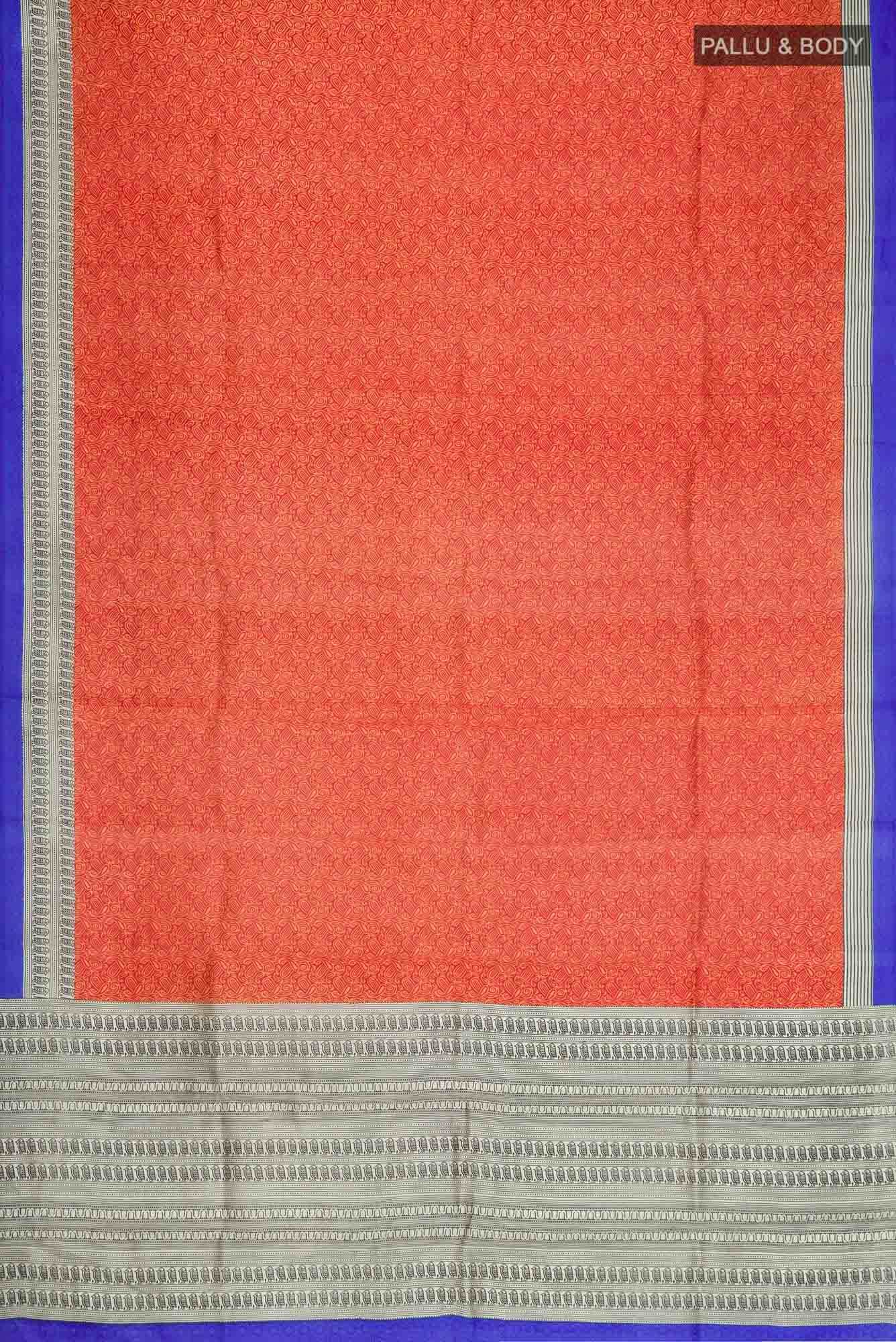 Red Bangalore Silk Saree