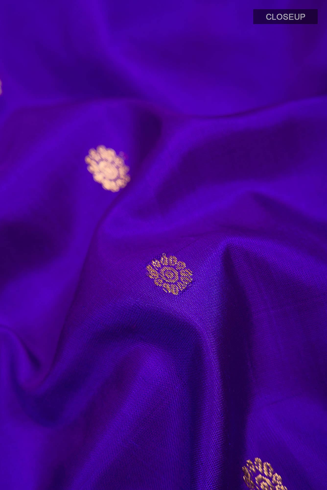 Blue Gadwal Silk Saree