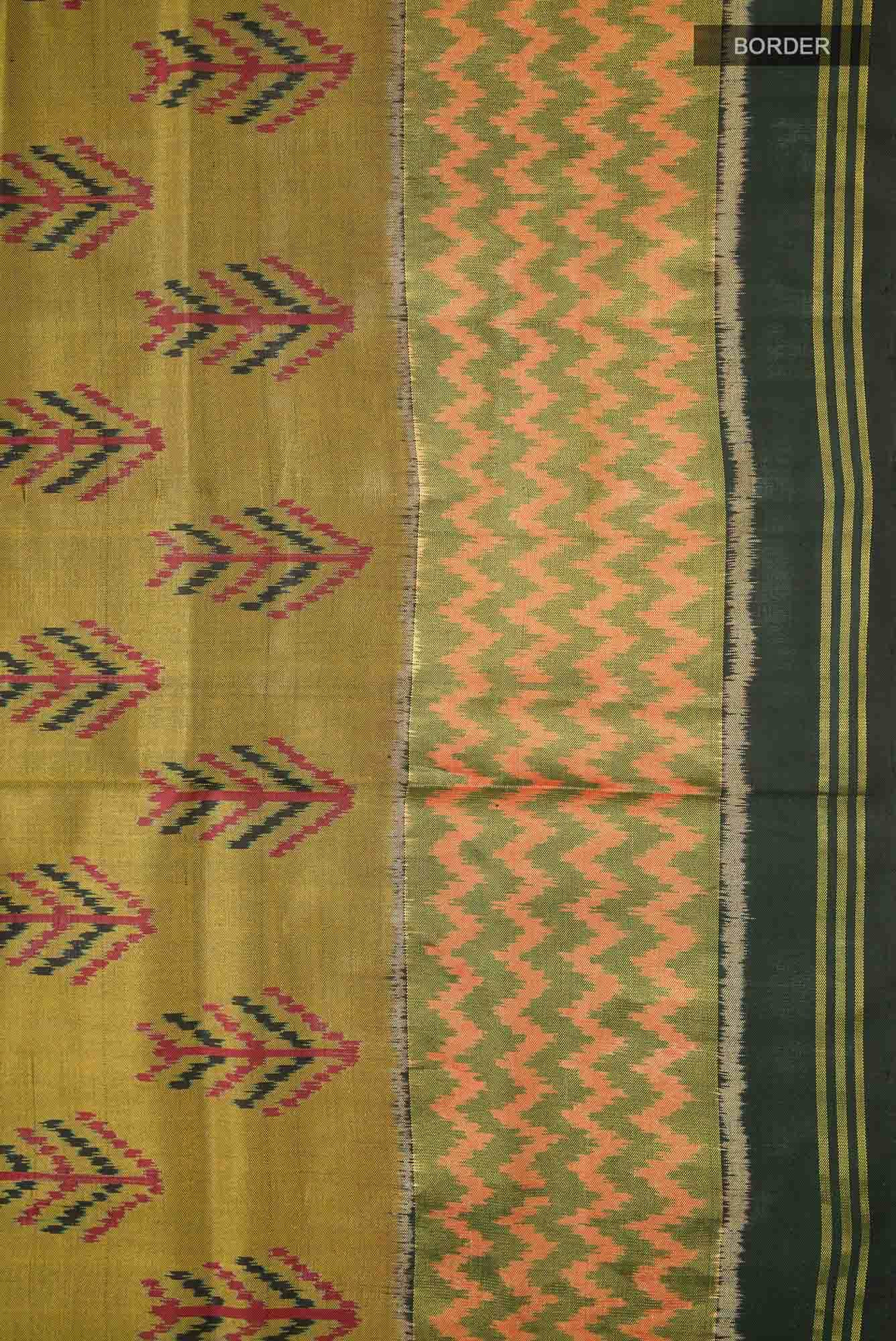 Black Dual Tone Rajkot Patola Silk Saree