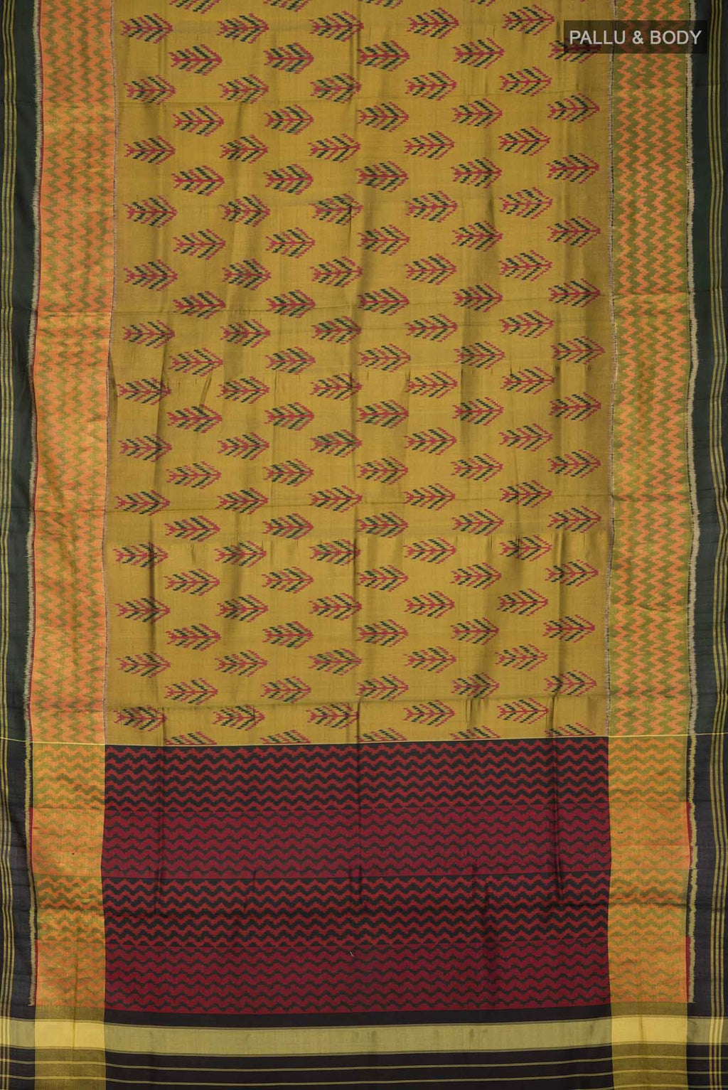 Black Dual Tone Rajkot Patola Silk Saree