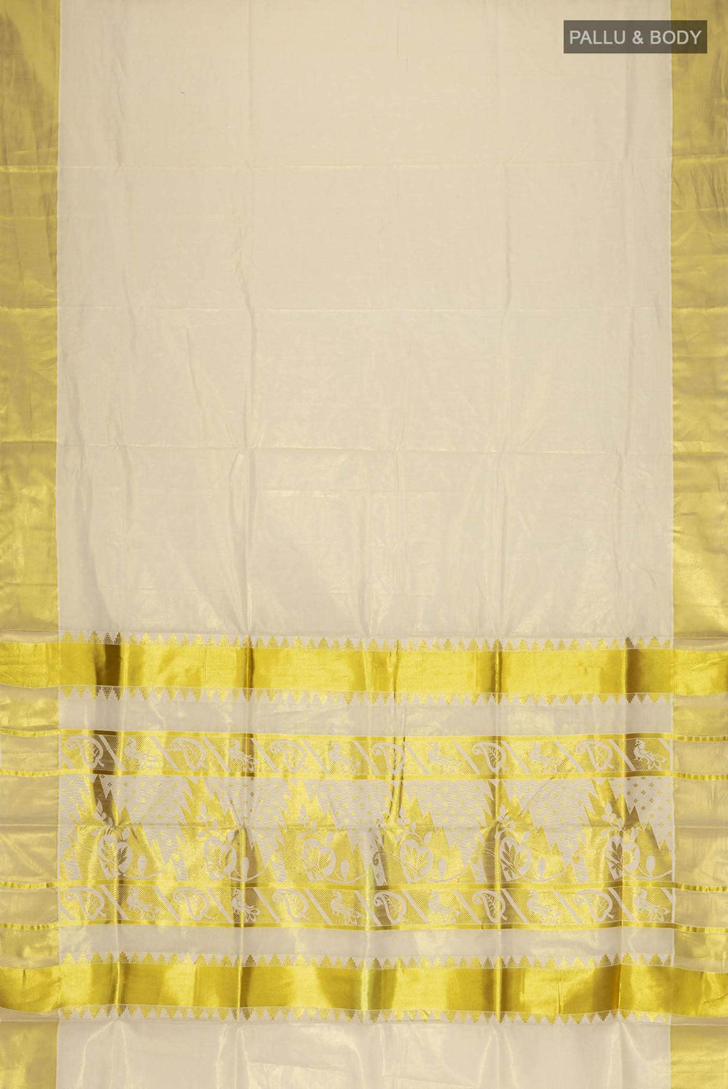 Gold Kerala Cotton Saree
