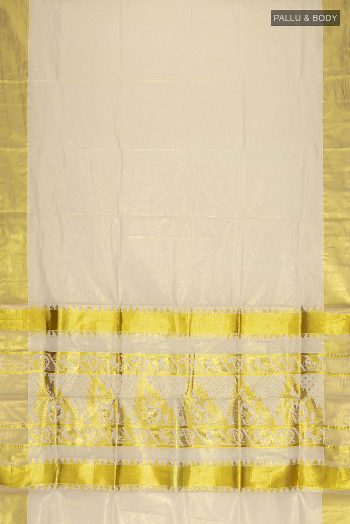 Gold Kerala Cotton Saree
