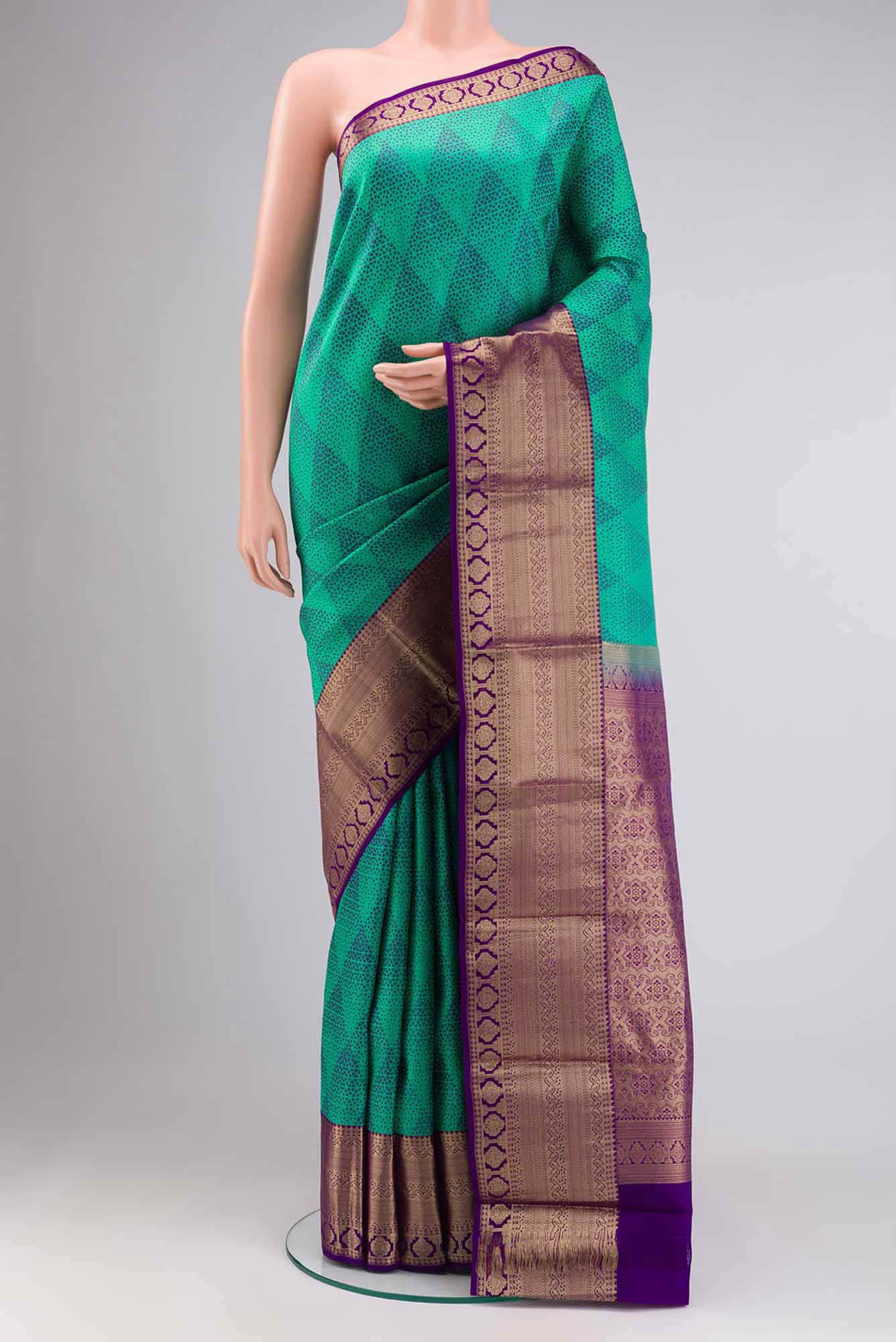 Blue Kanchipuram Silk Saree