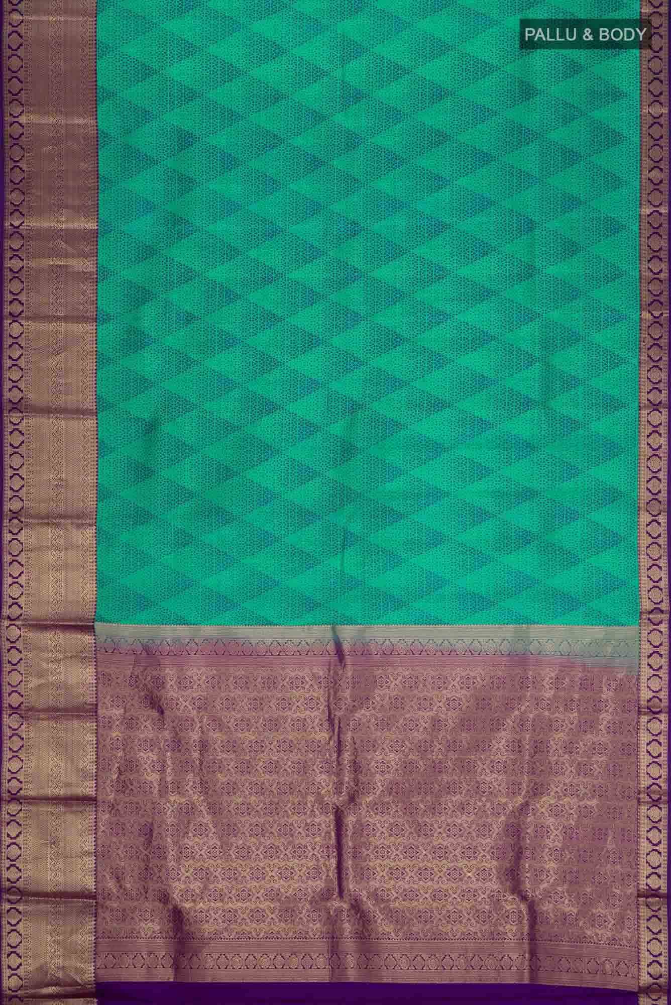 Blue Kanchipuram Silk Saree