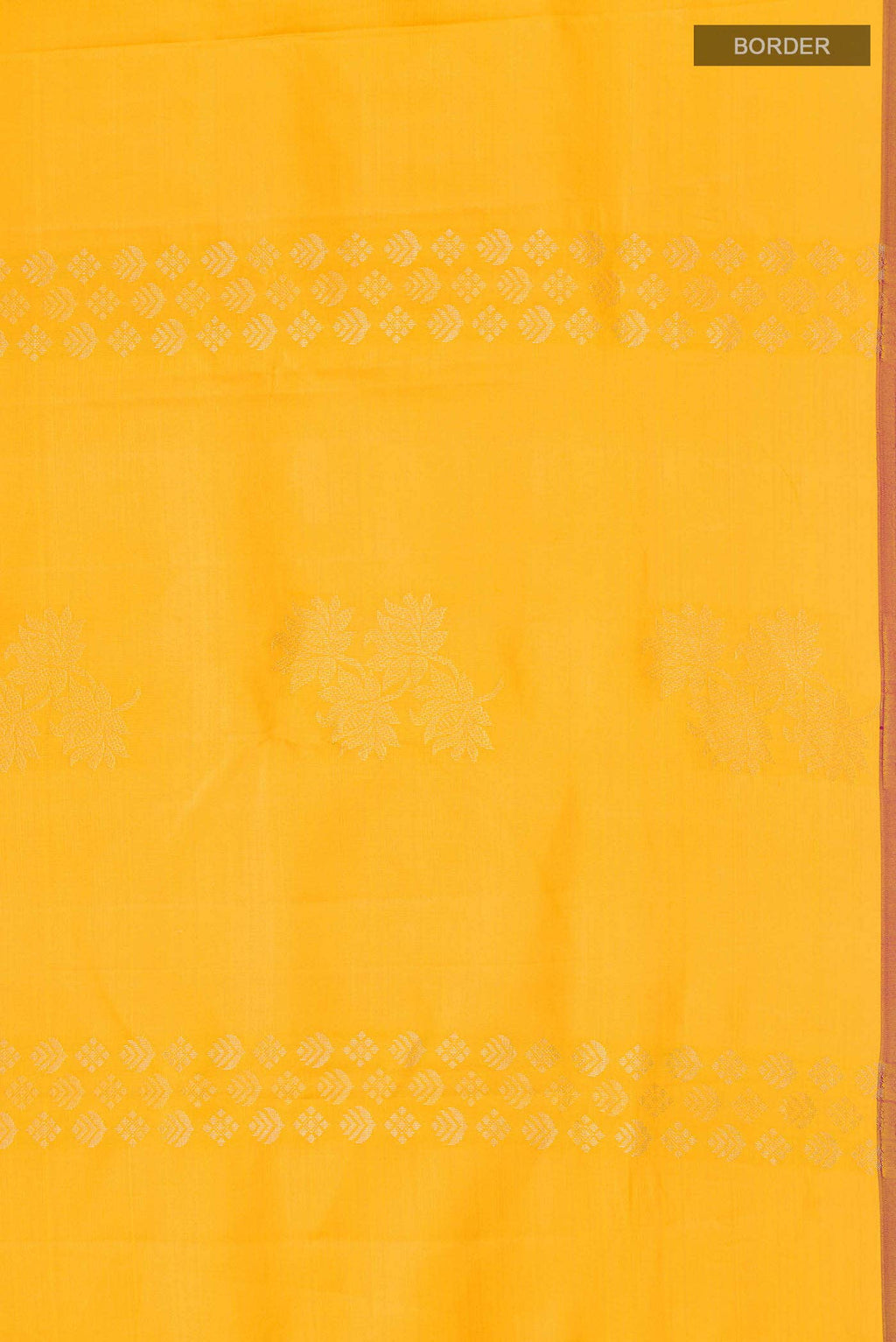 Yellow Kanchipuram Silk Saree