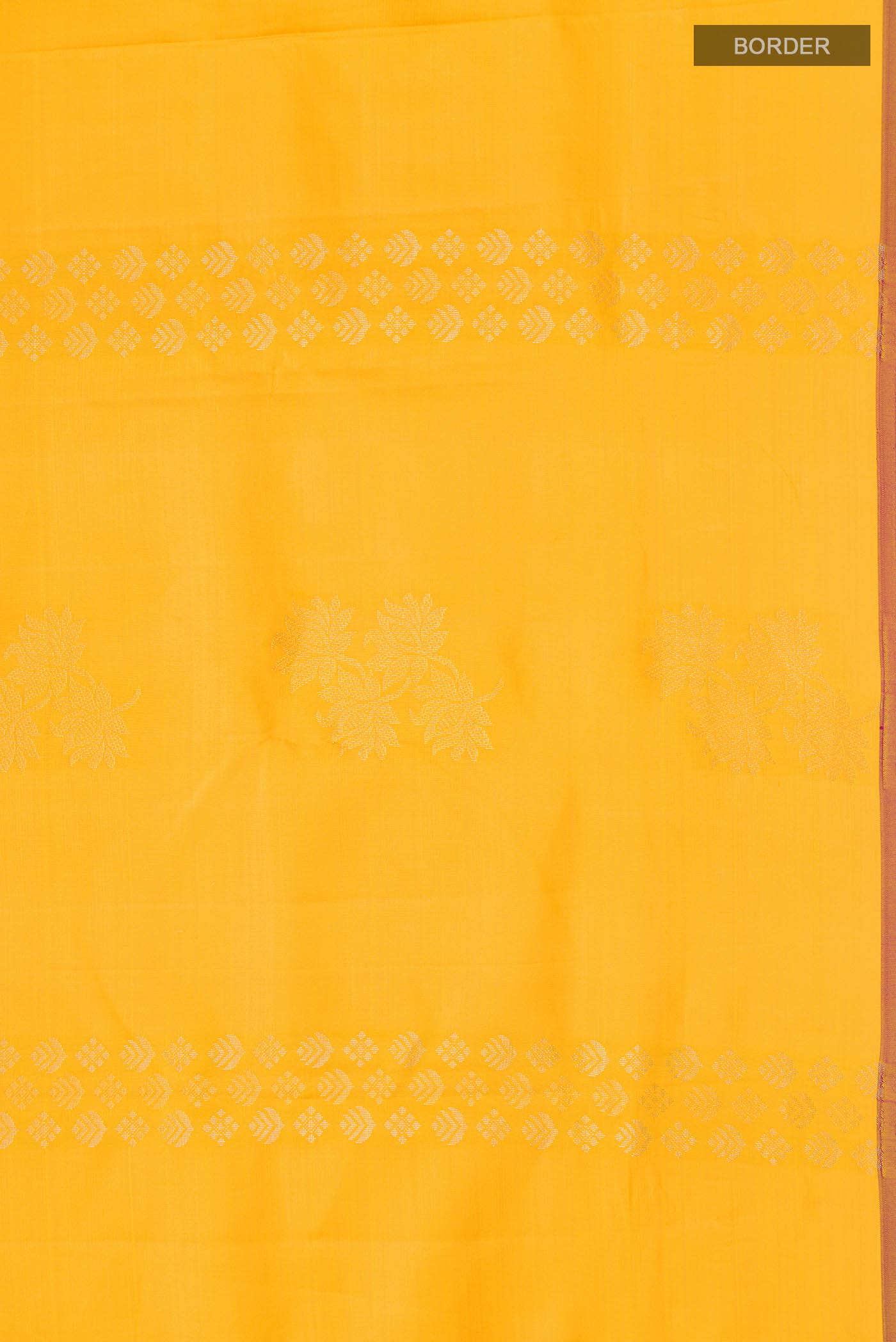 Yellow Kanchipuram Silk Saree