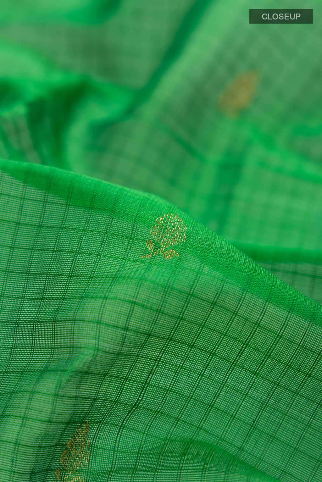 Green Gadwal Silk Cotton Saree