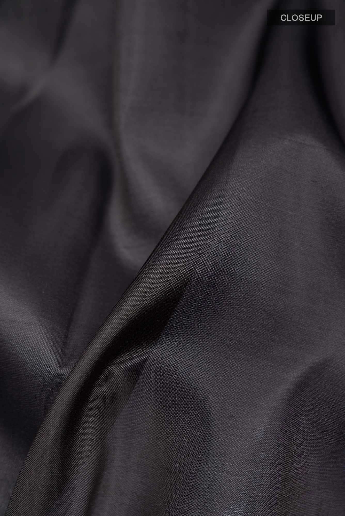 Black Kanchipuram Silk Saree