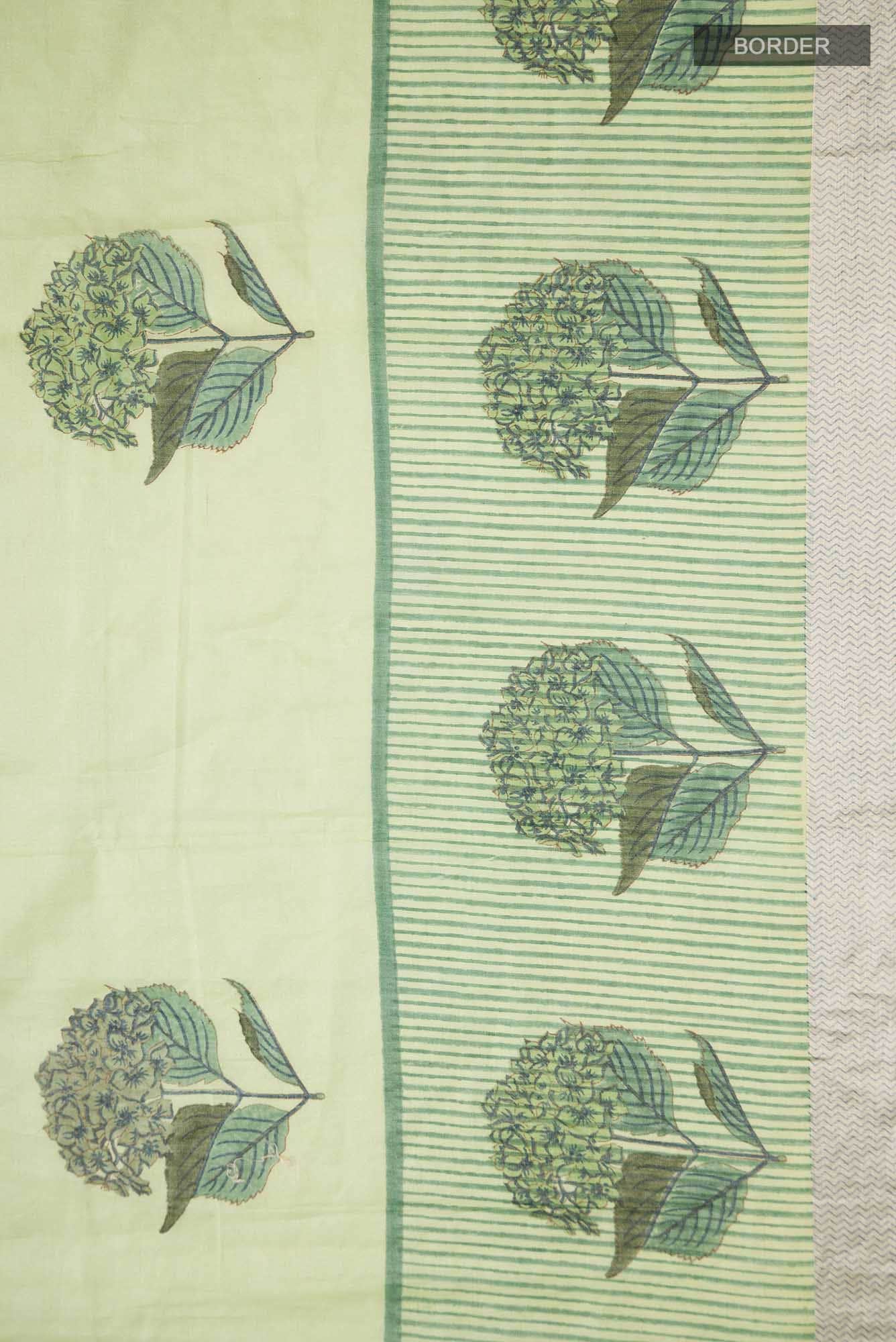 Green Silk Cotton Saree