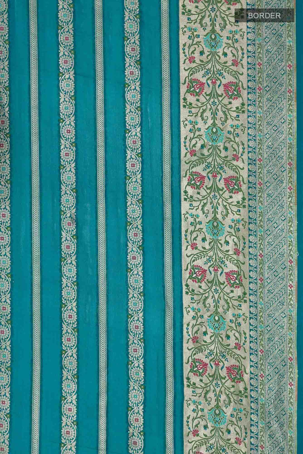 Blue Banarasi Georgette Saree