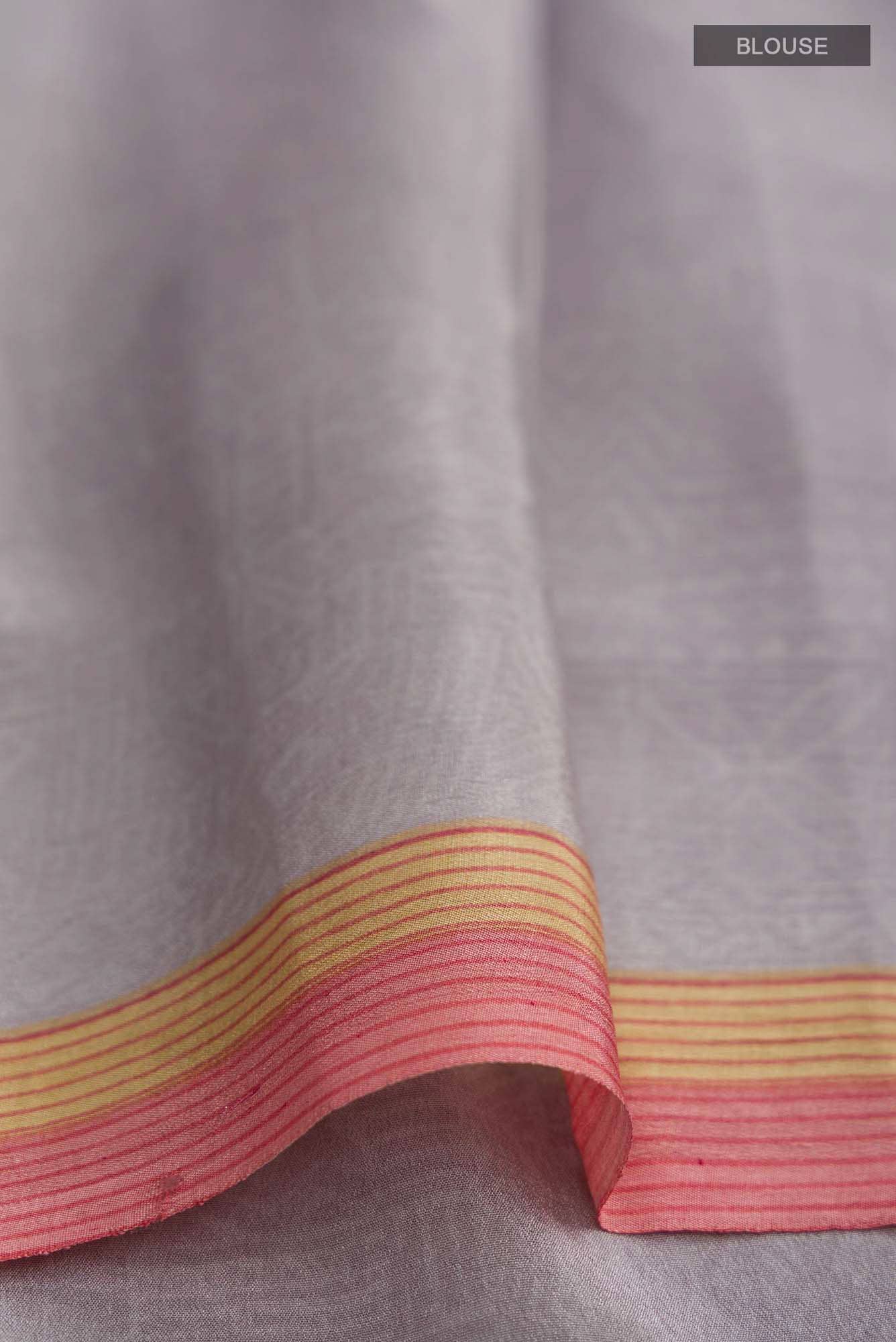 Grey Chiffon Saree