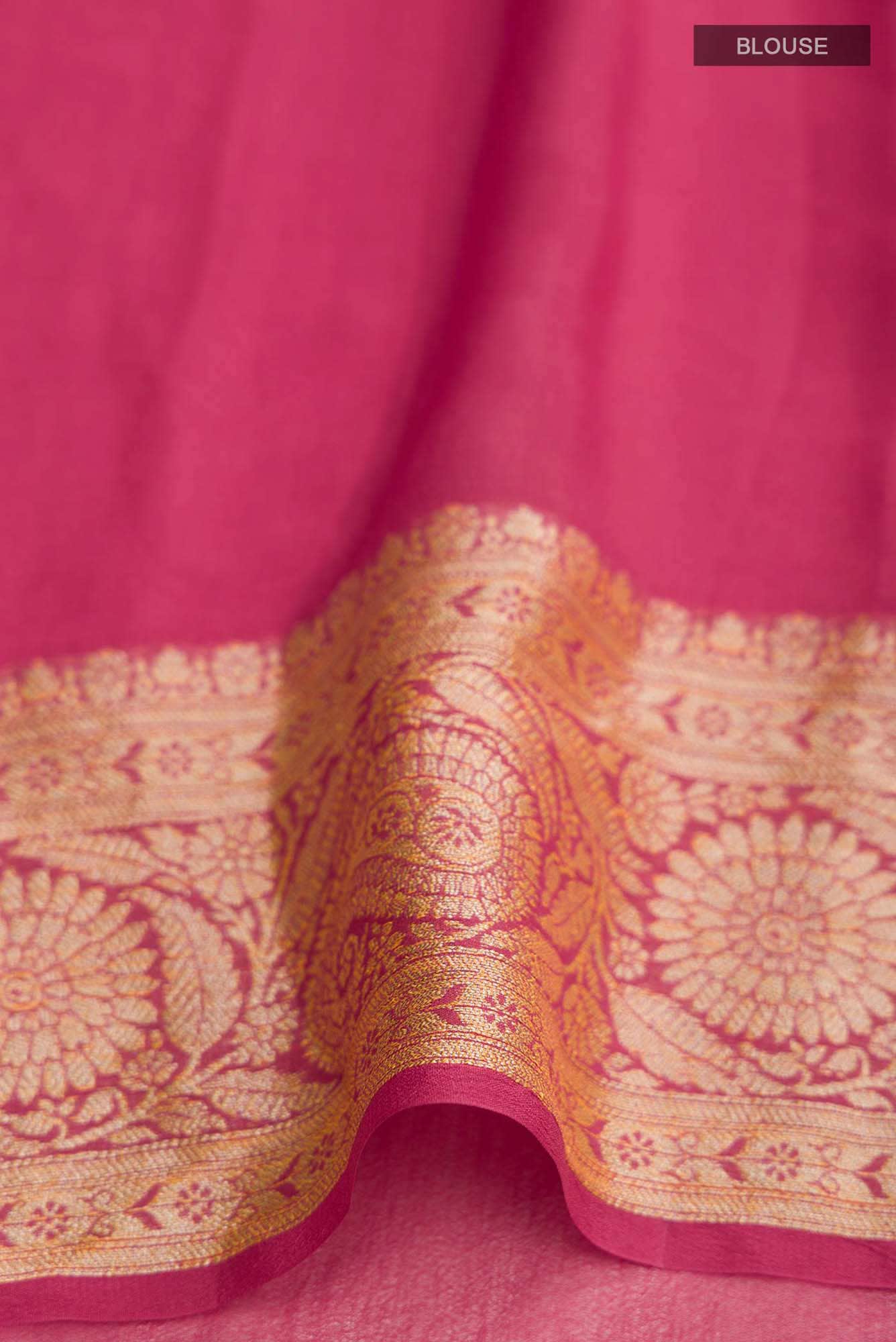 Green Banarasi Georgette Saree