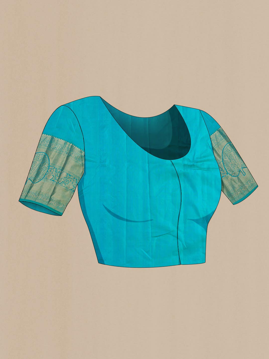 Blue Kanchipuram Silk Saree