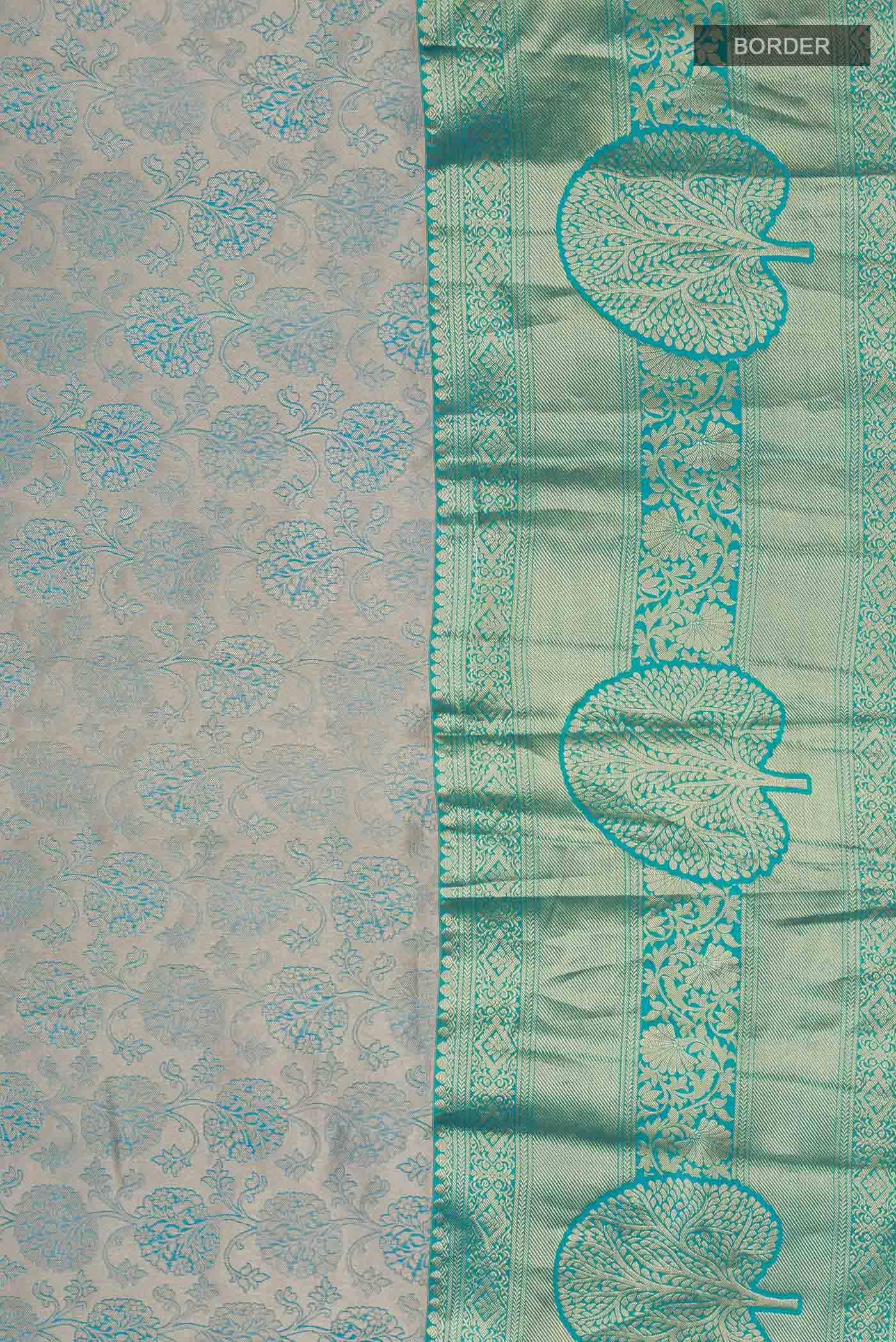 Blue Kanchipuram Silk Saree