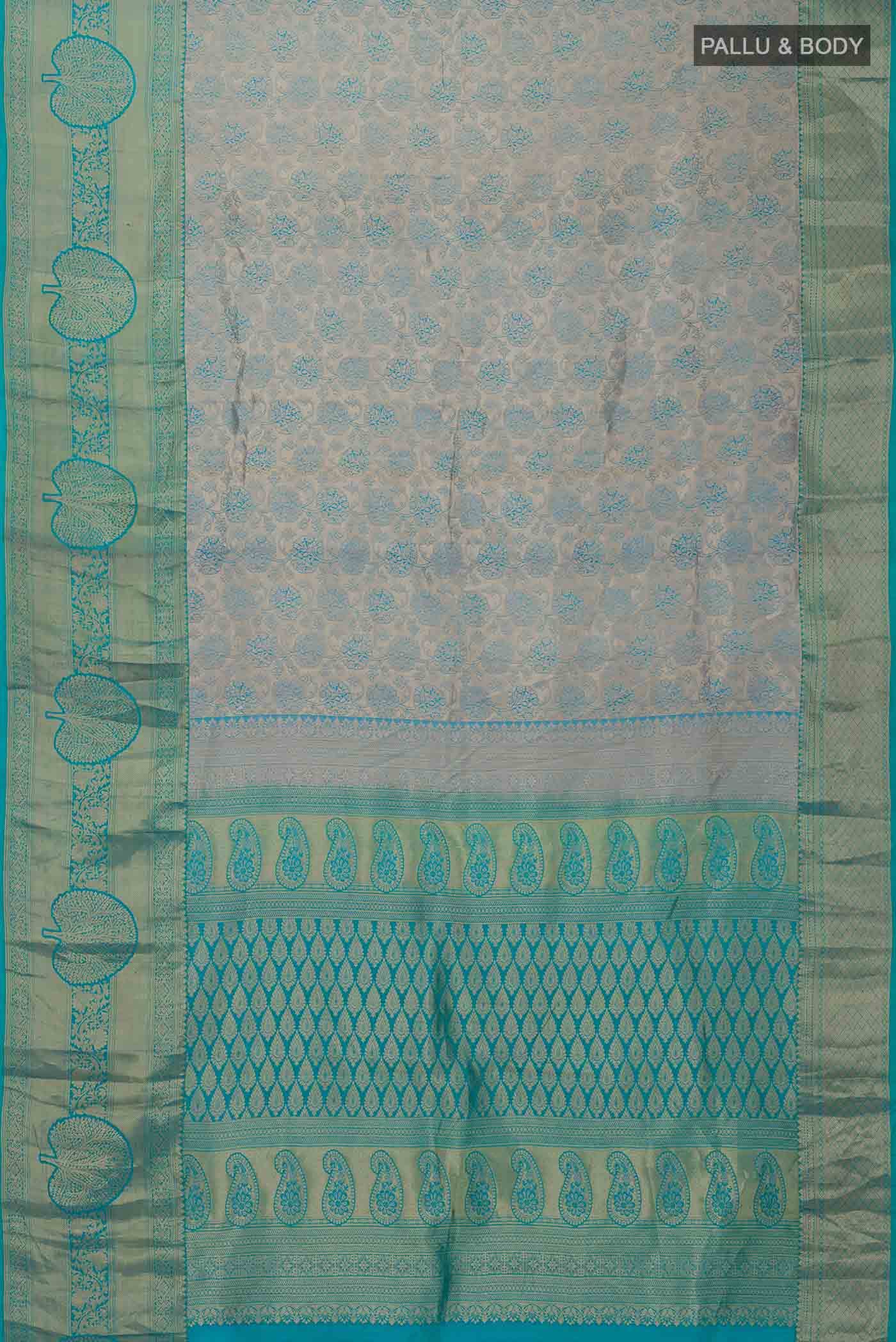 Blue Kanchipuram Silk Saree