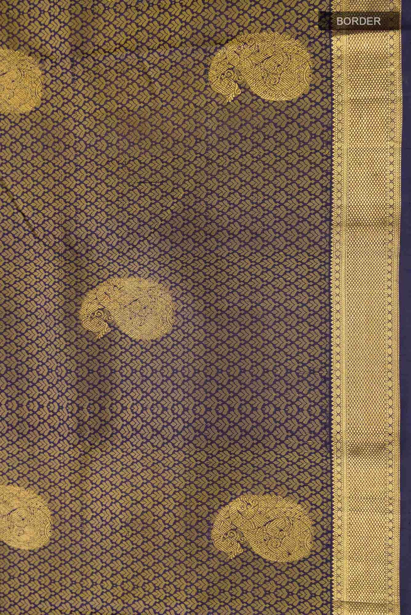 Blue Kanchipuram Silk Saree