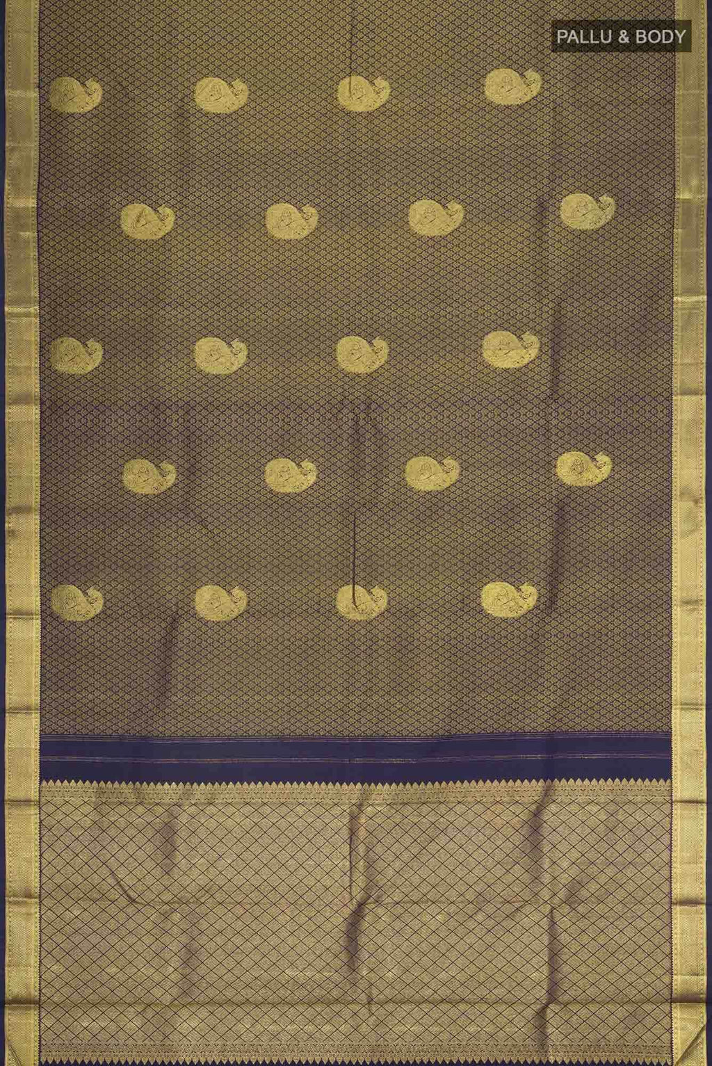 Blue Kanchipuram Silk Saree