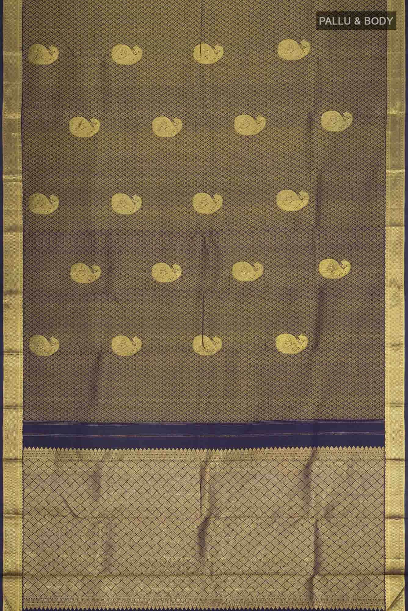 Blue Kanchipuram Silk Saree