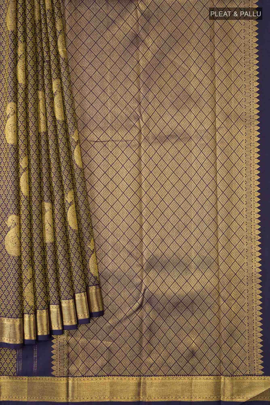 Blue Kanchipuram Silk Saree