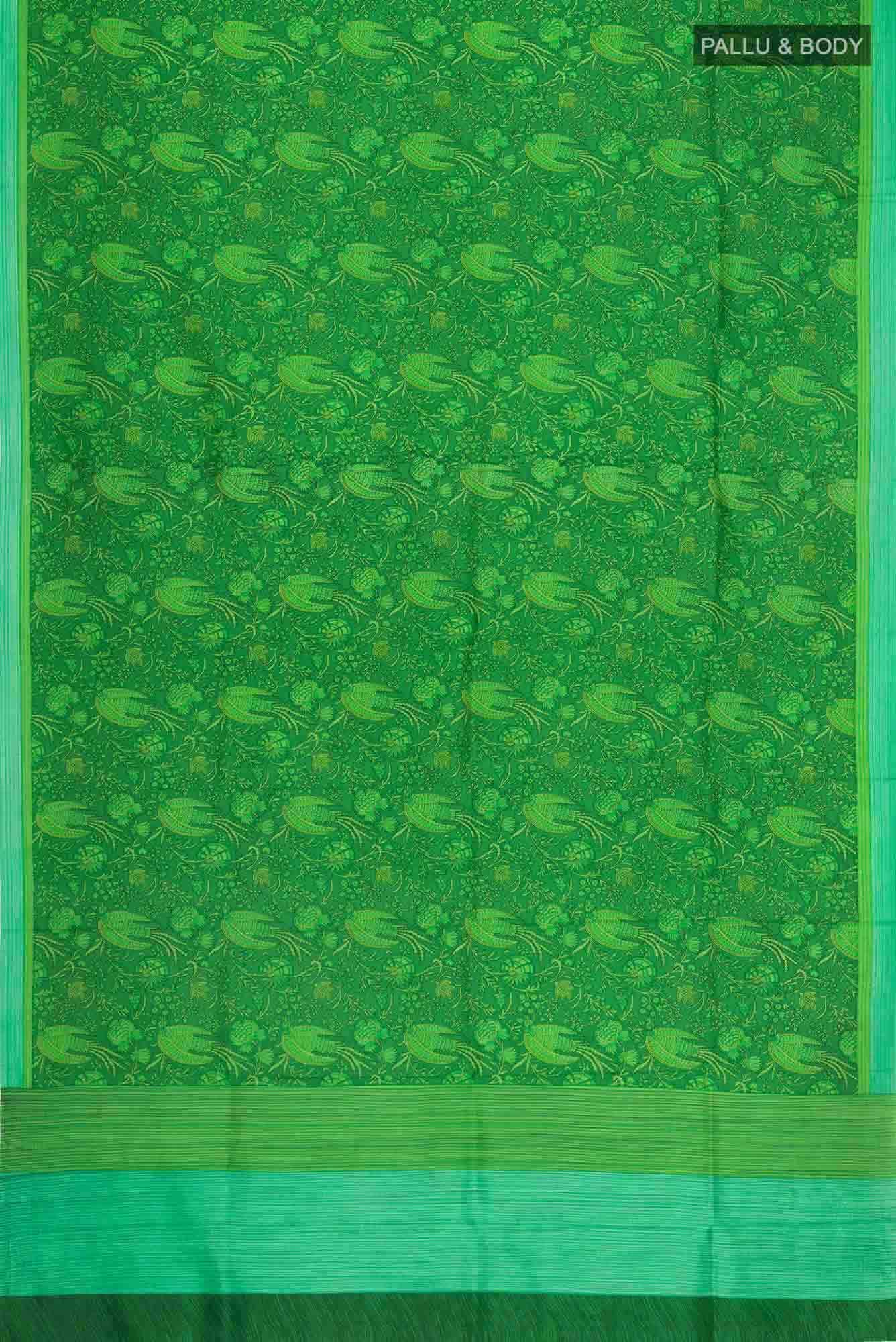 Green Bangalore Silk Saree