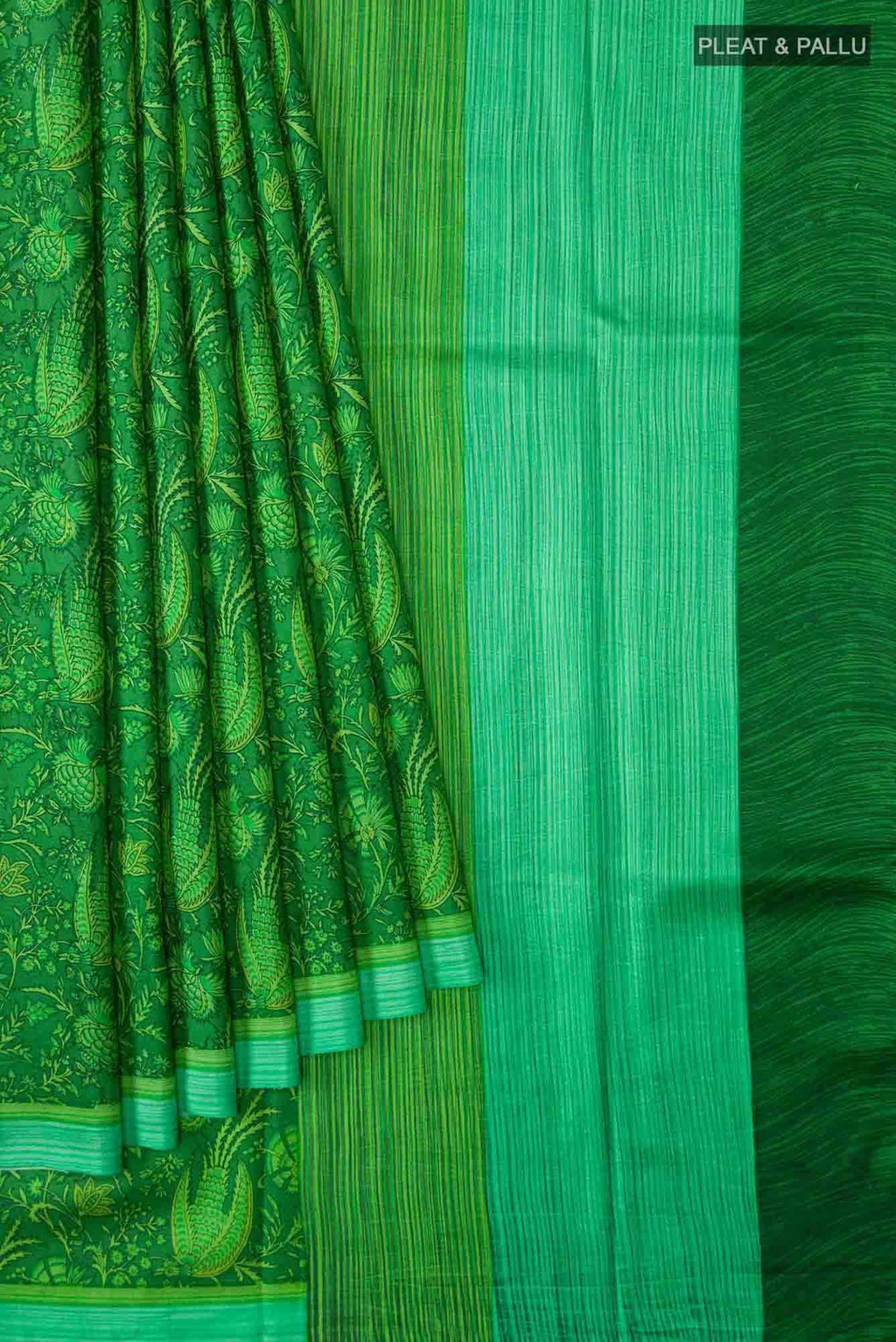 Green Bangalore Silk Saree