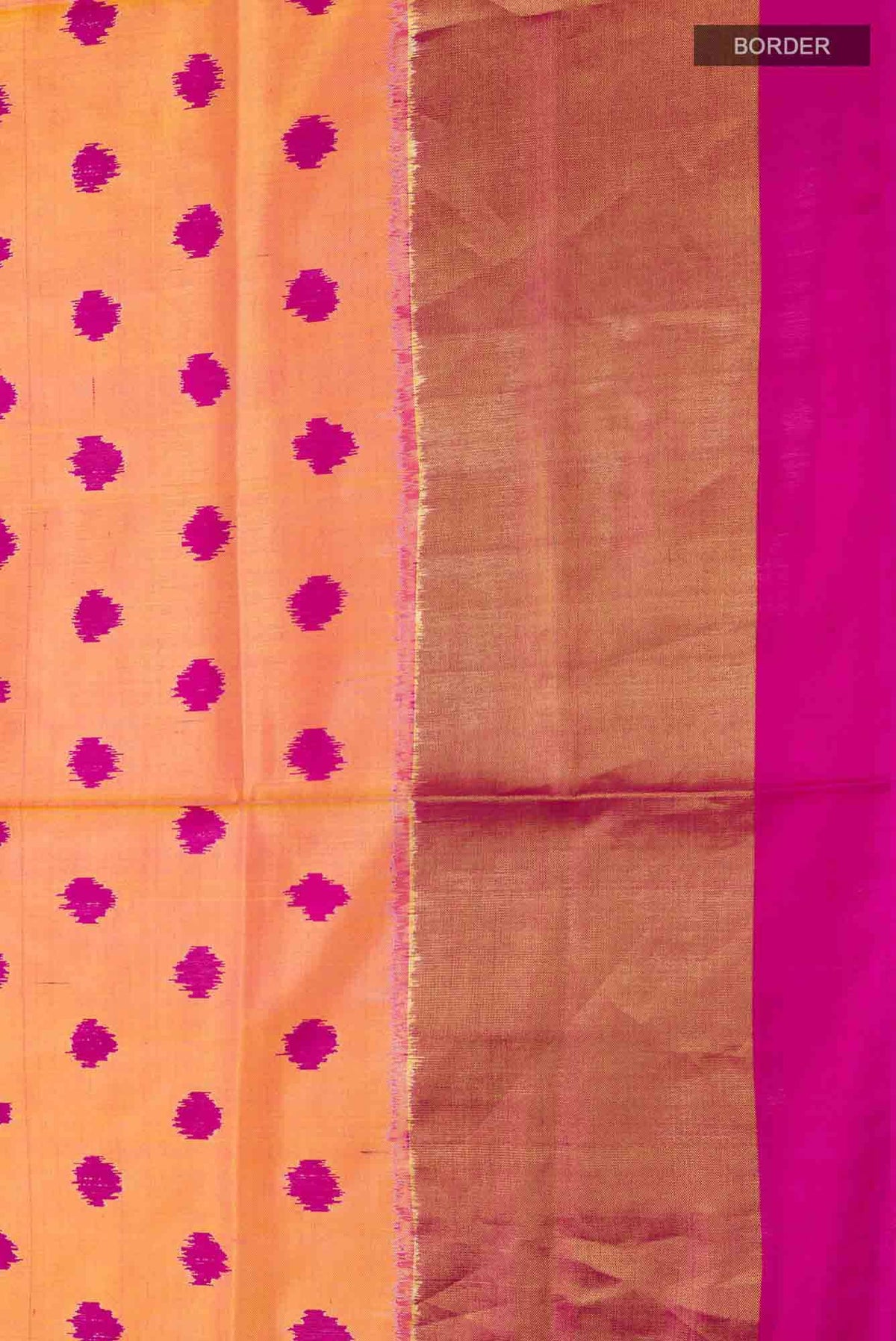 Orange Rajkot Patola Silk Saree