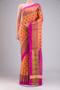 Orange Rajkot Patola Silk Saree