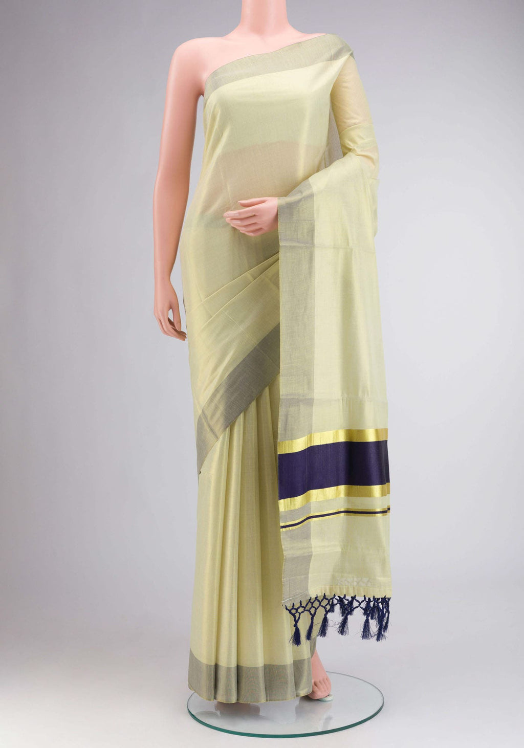 Gold Kerala Cotton Saree