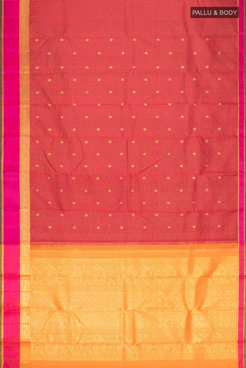 Pure Silk Pure Zari Red Kanchipuram Saree