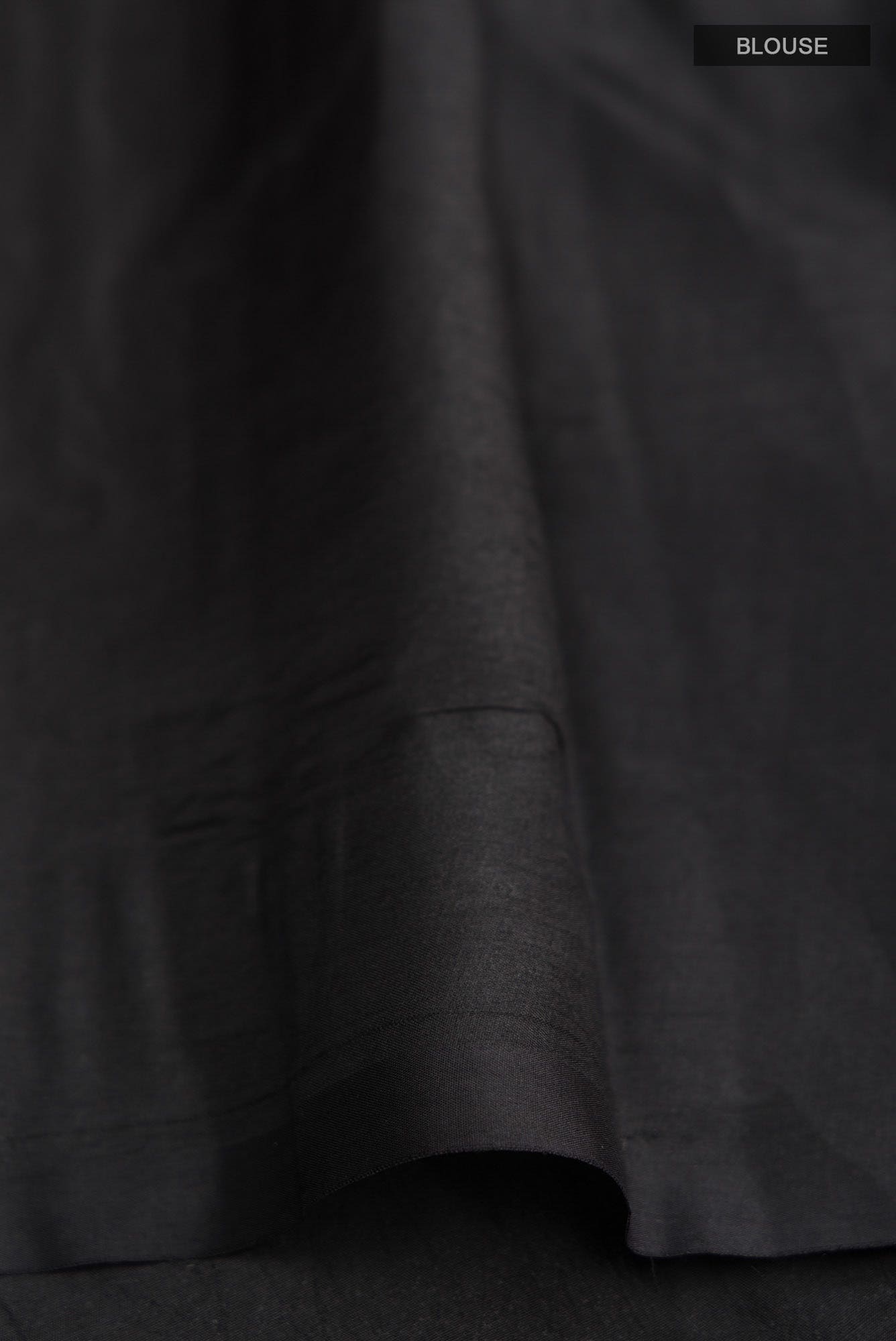 Black Bangalore Silk Saree