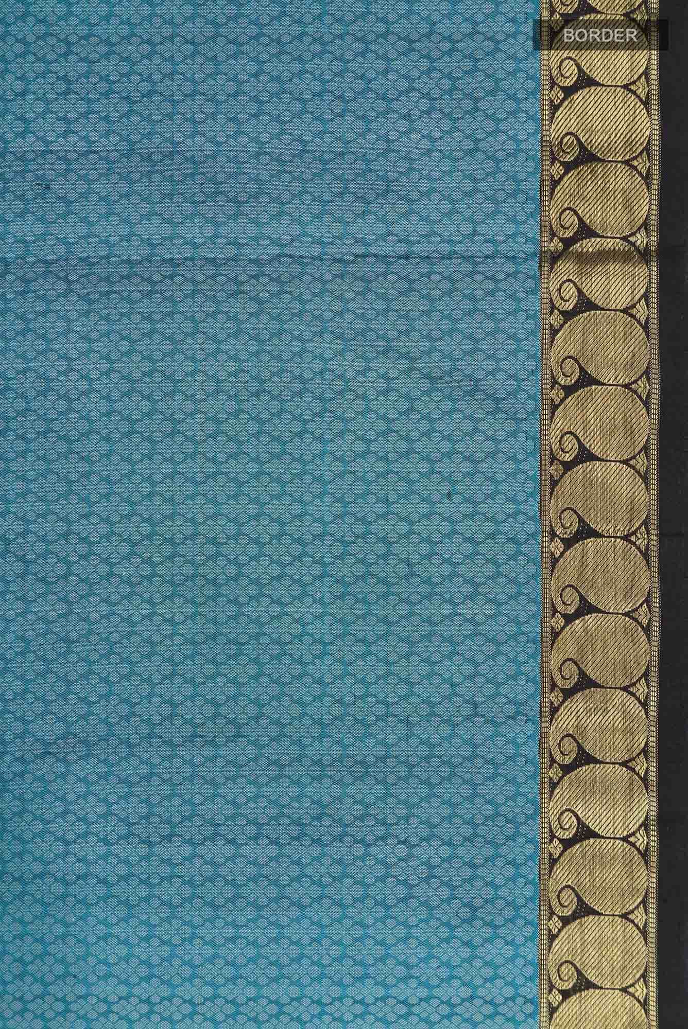 Blue Kanchipuram Silk Saree