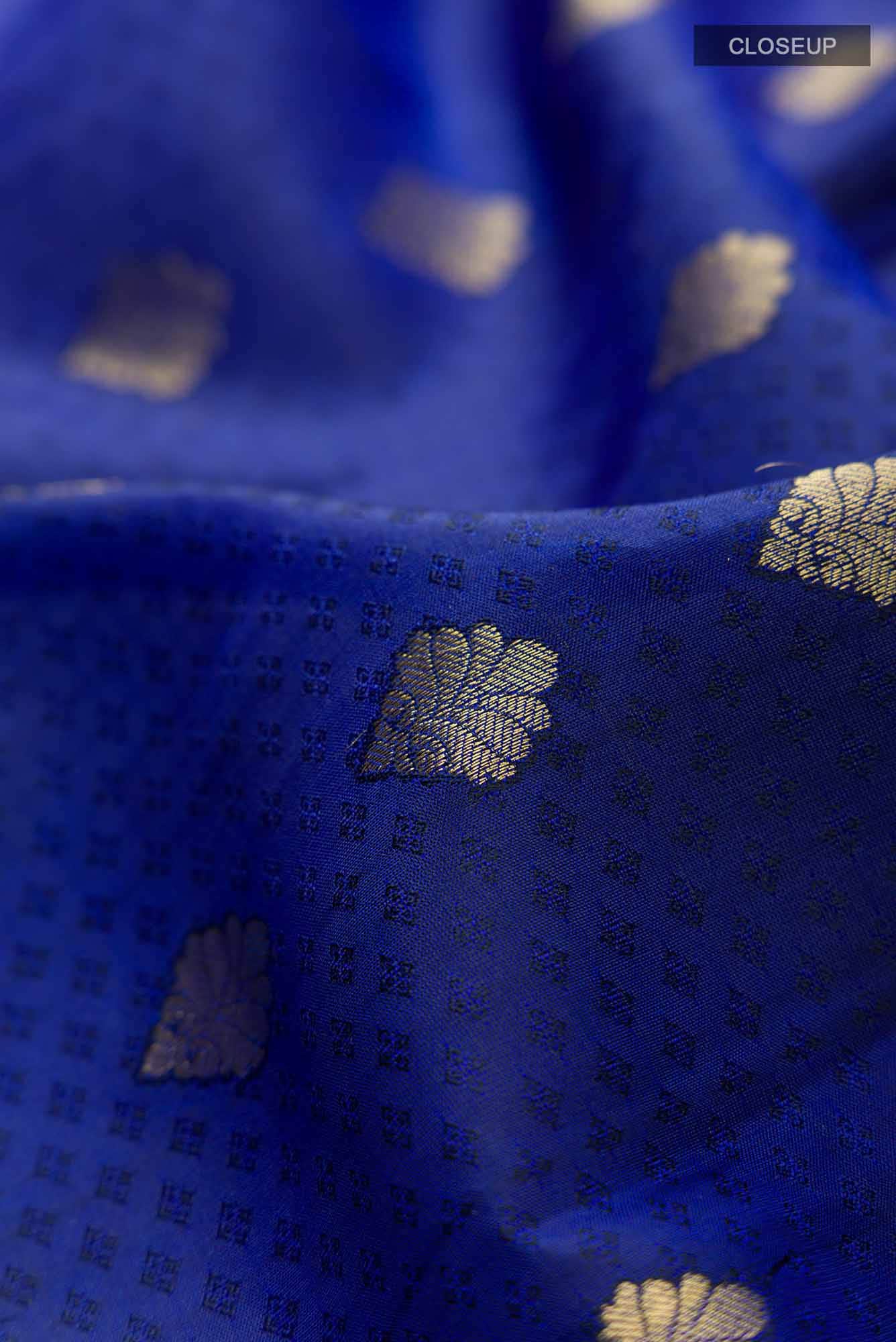 Blue Kanchipuram Silk Saree