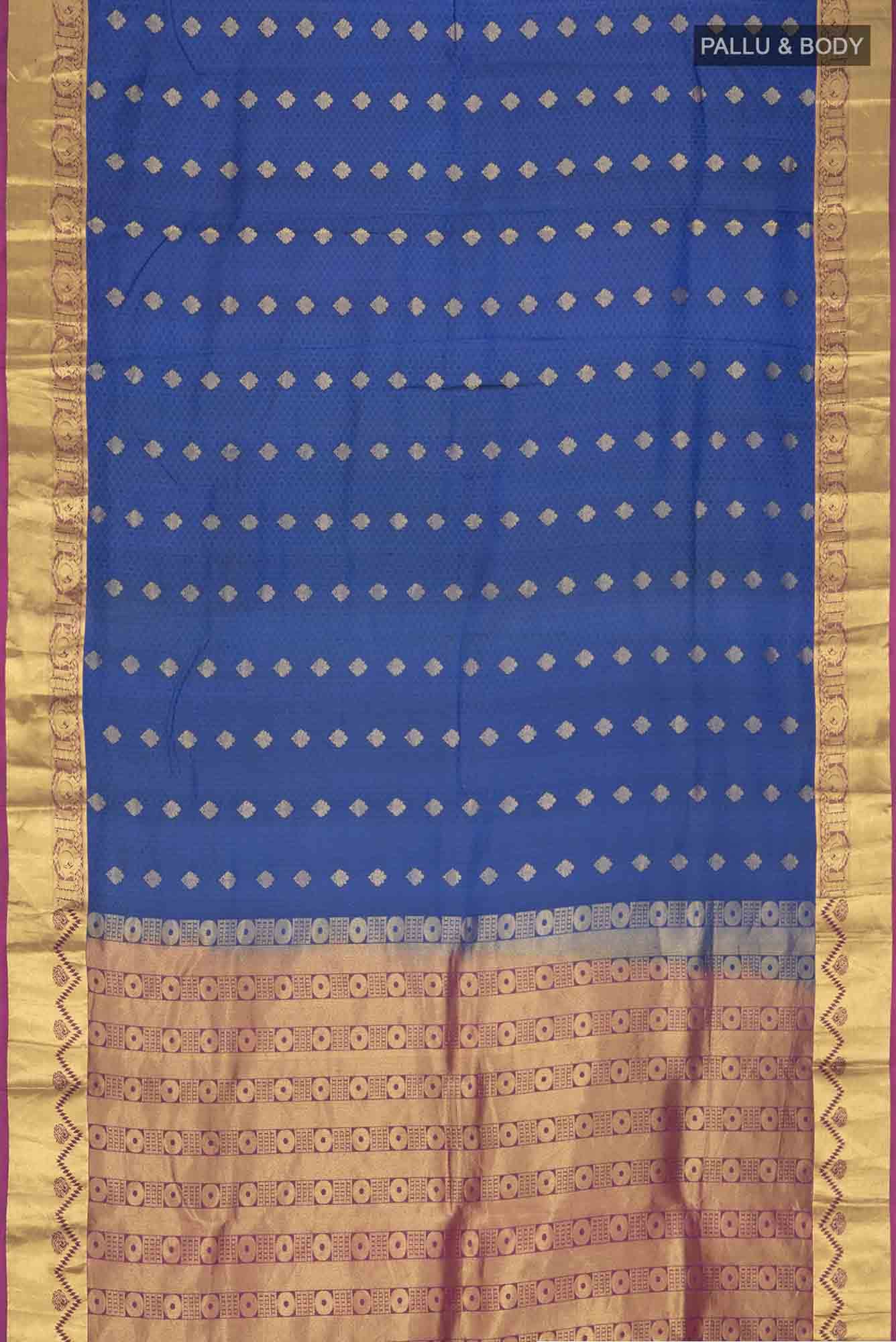 Blue Kanchipuram Silk Saree
