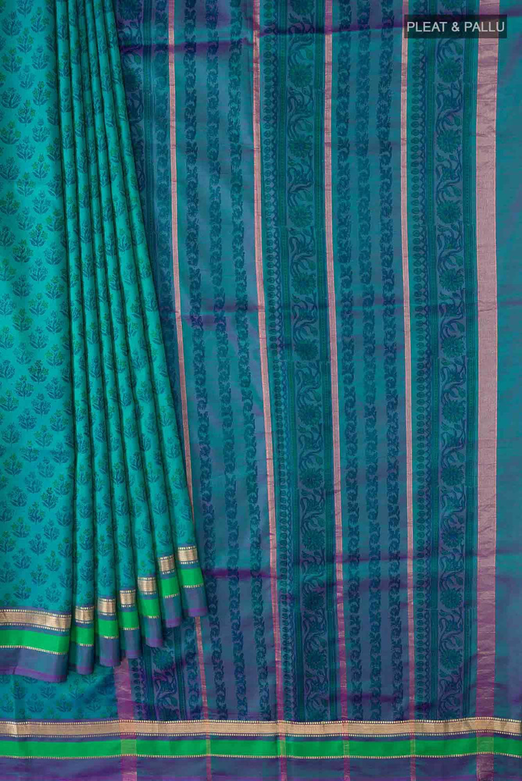 Green Bangalore Silk Saree