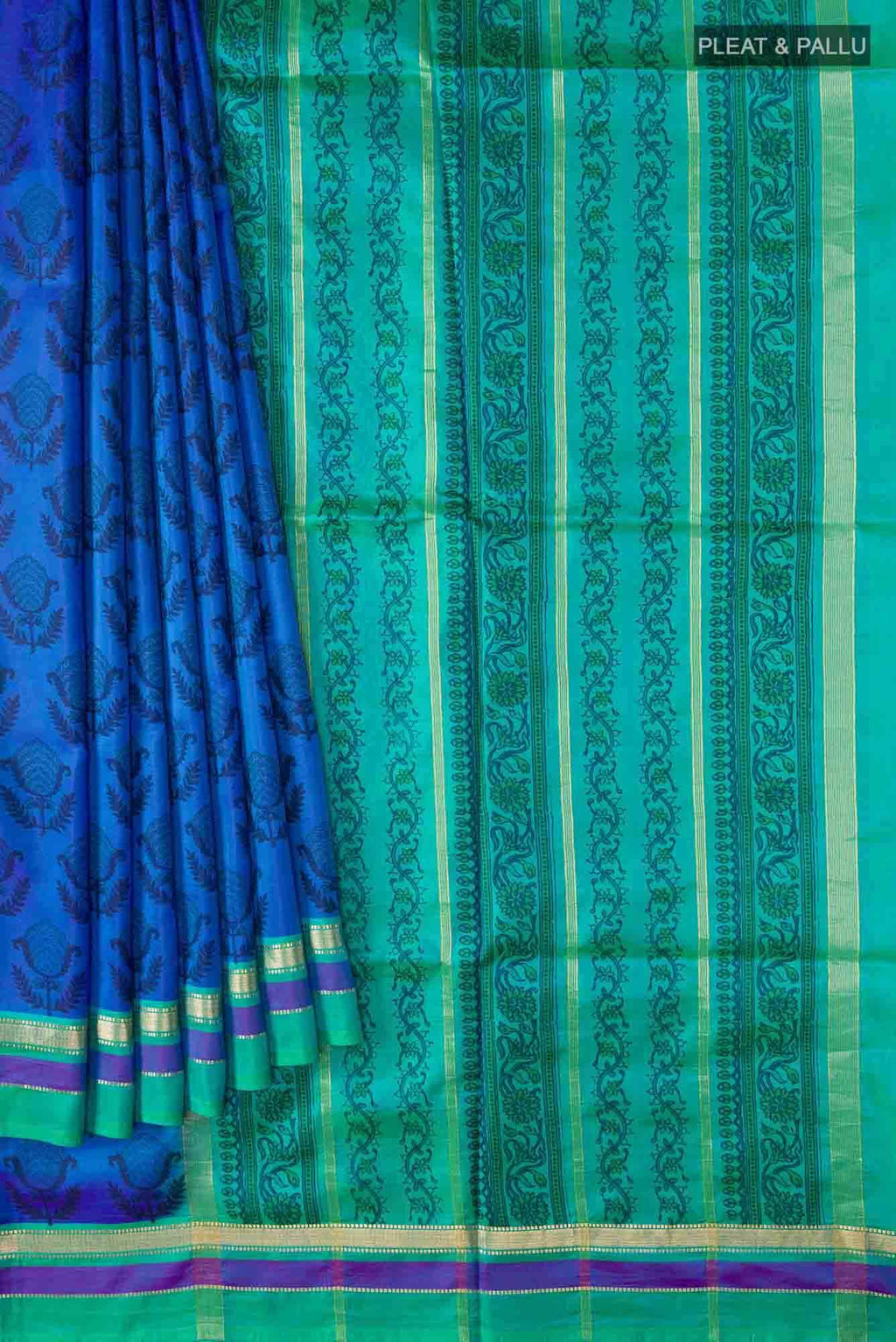 Blue Bangalore Silk Saree